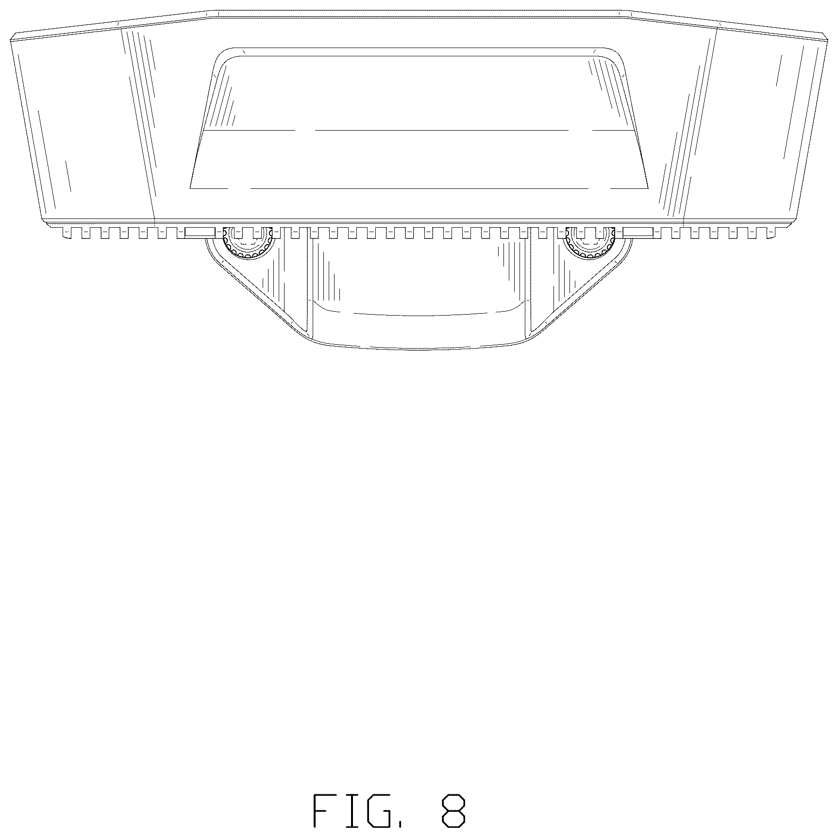 Patent USD1043523 Figure 8 – Megaphone and searchlight integrated device of aircraft