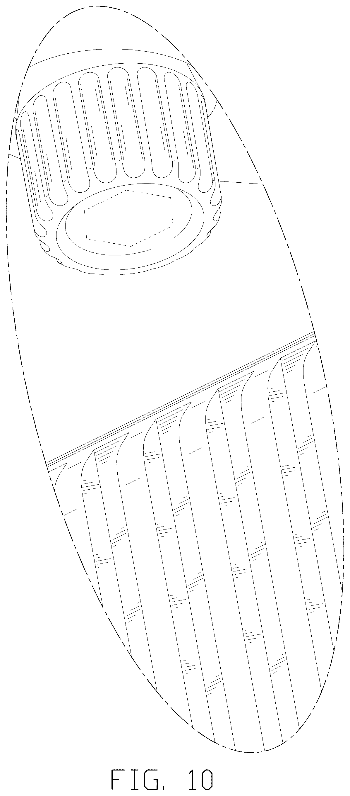 Patent USD1043523 Figure 10 – Megaphone and searchlight integrated device of aircraft
