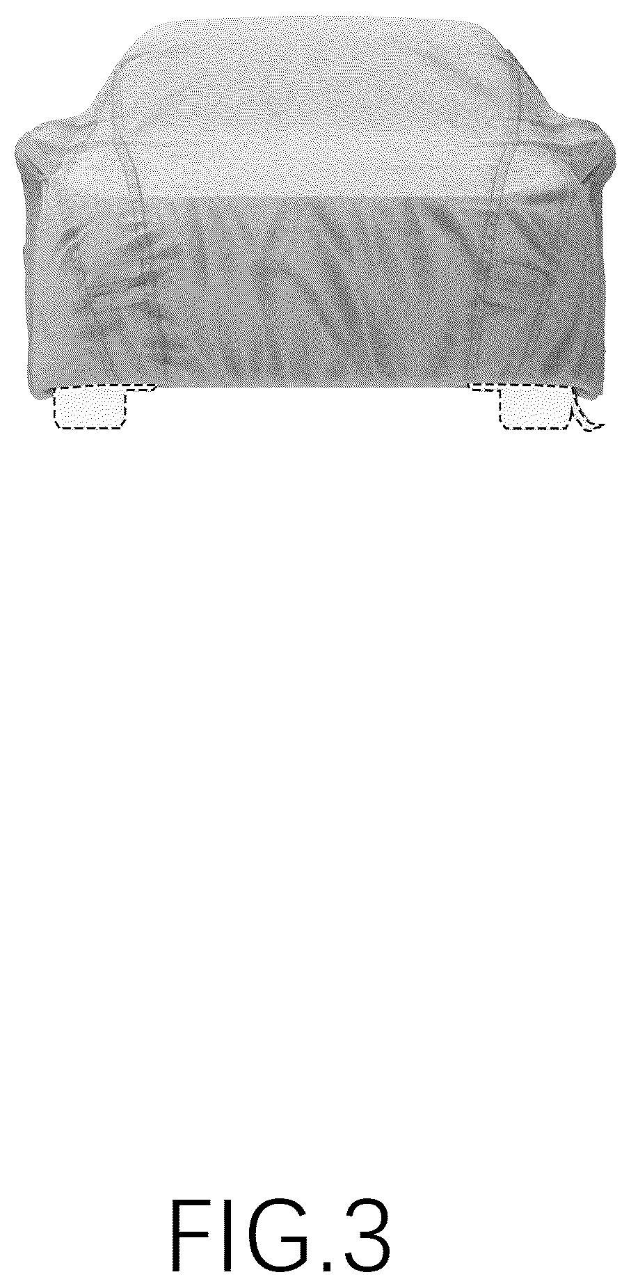 Patent USD1043524 Figure 3 – Car cover