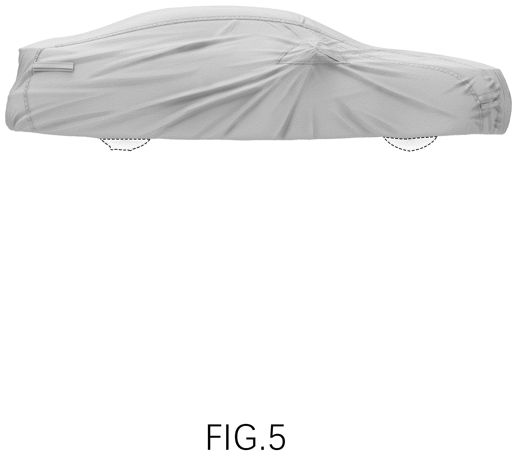 Patent USD1043524 Figure 5 – Car cover