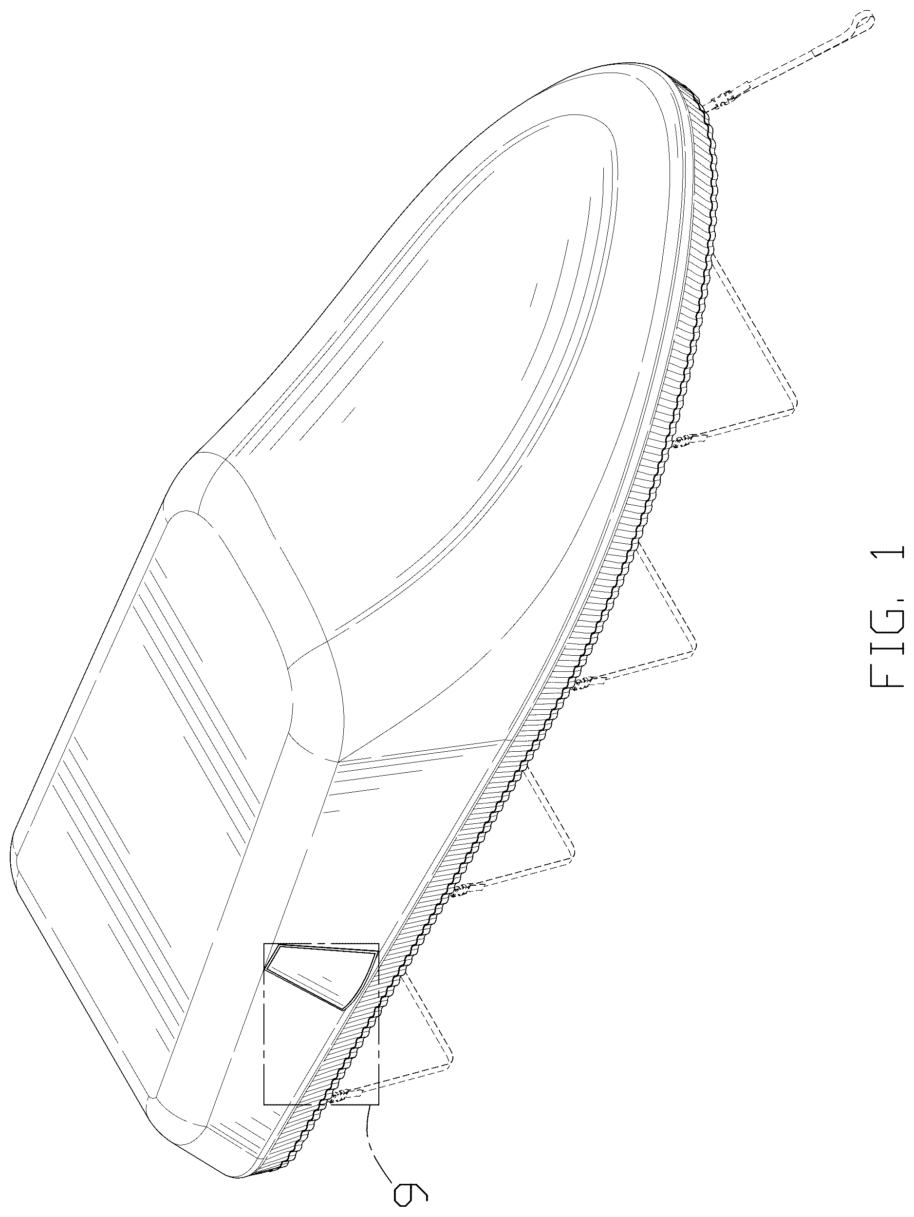 Patent USD1043525 Figure 1 – Boat cover