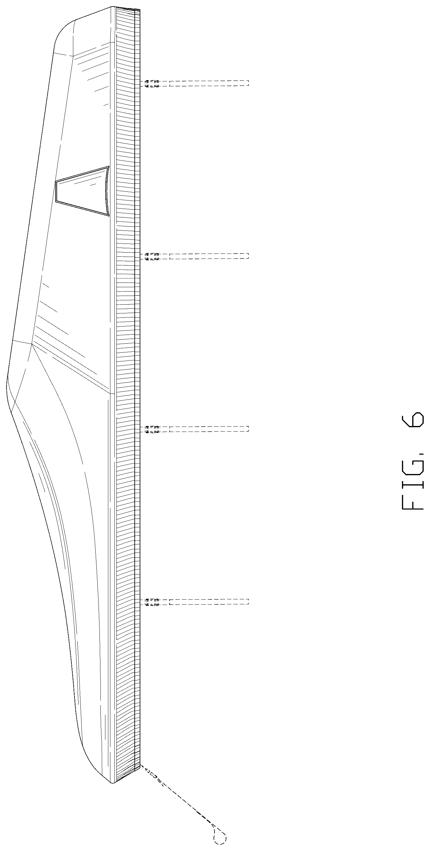 Patent USD1043525 Figure 6 – Boat cover