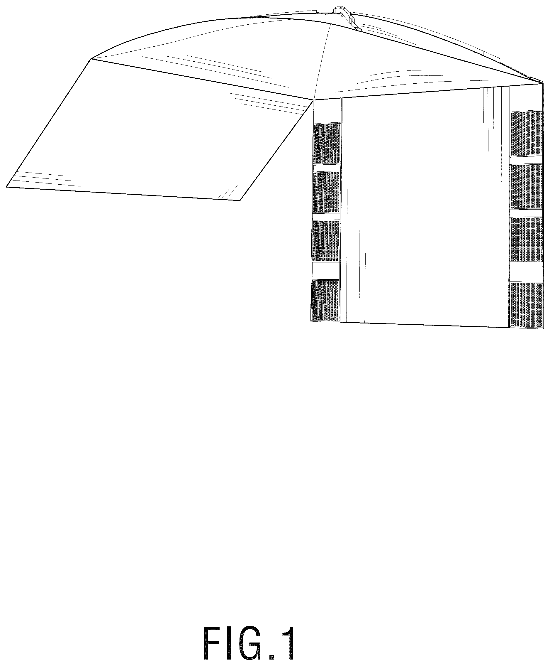 Patent USD1043526 Figure 1 – Car awning
