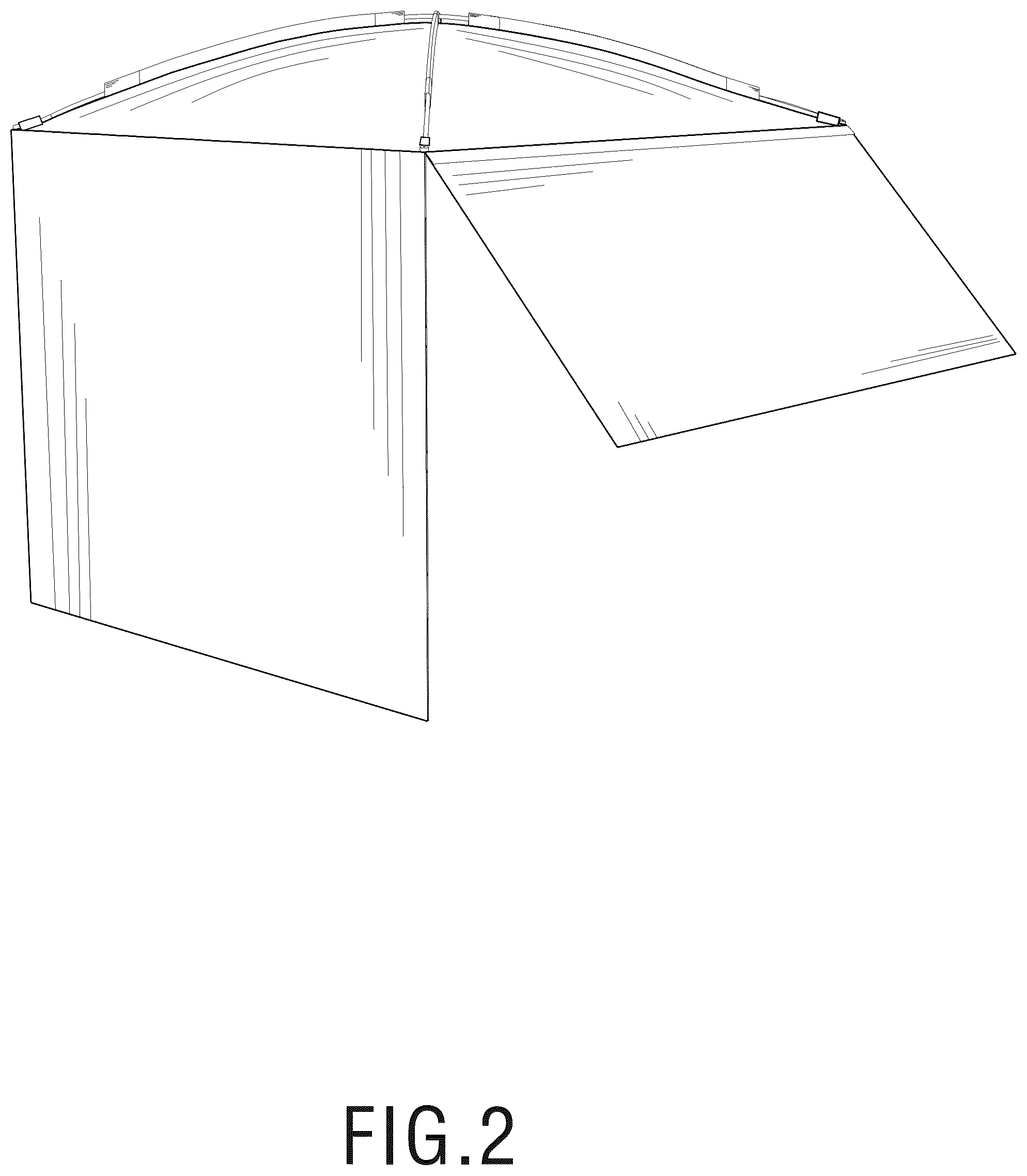 Patent USD1043526 Figure 2 – Car awning