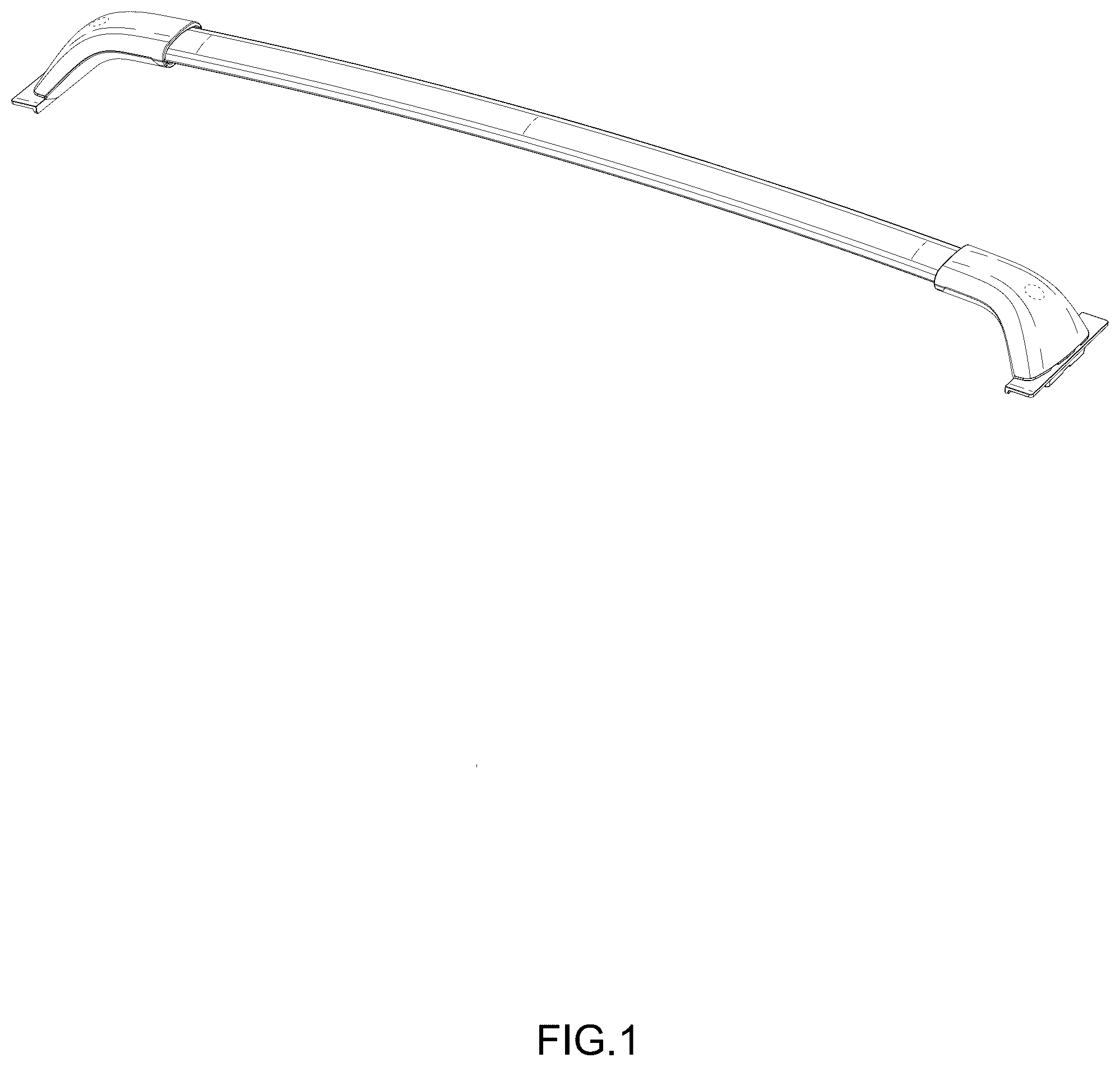 Patent USD1043529 Figure 1 – Crossbar for car