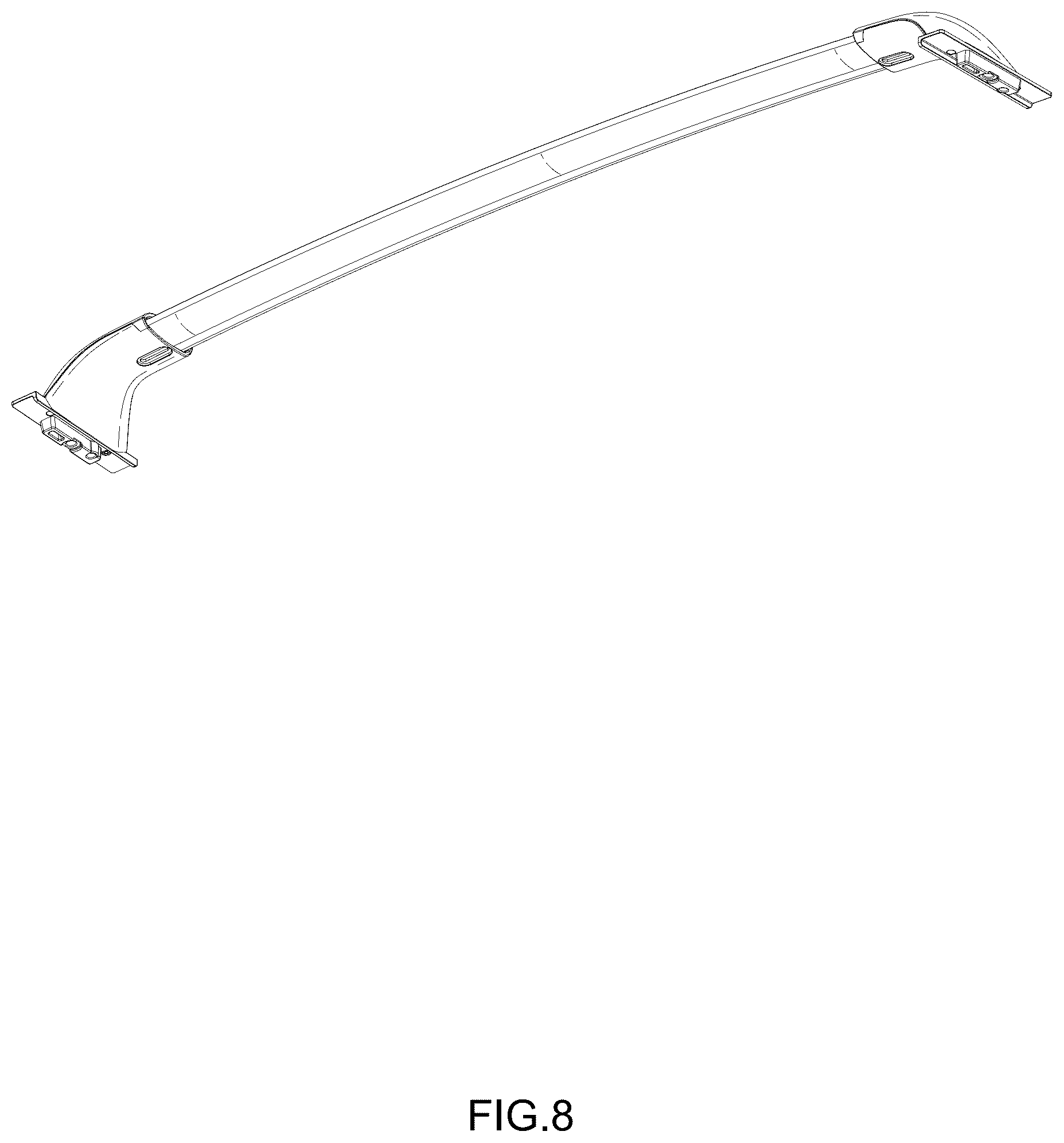 Patent USD1043529 Figure 8 – Crossbar for car