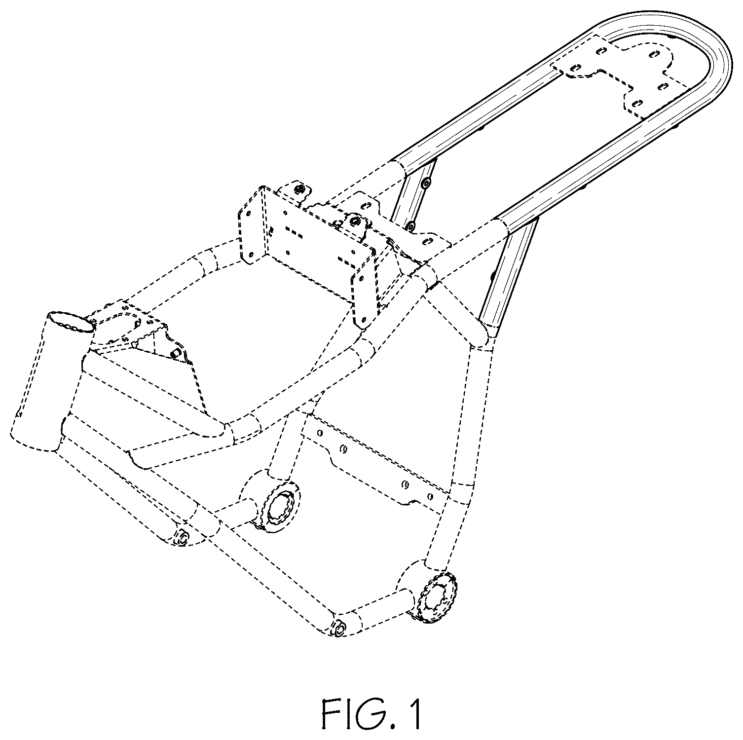 Patent USD1043530 Figure 1 – Motorcycle frame tail
