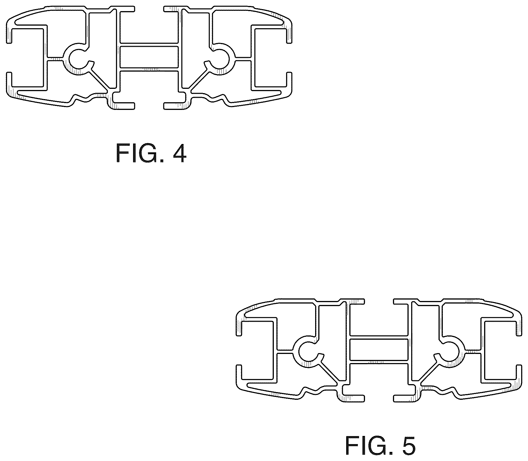 Patent USD1043533 Figure 3 – Cross bar extrusion