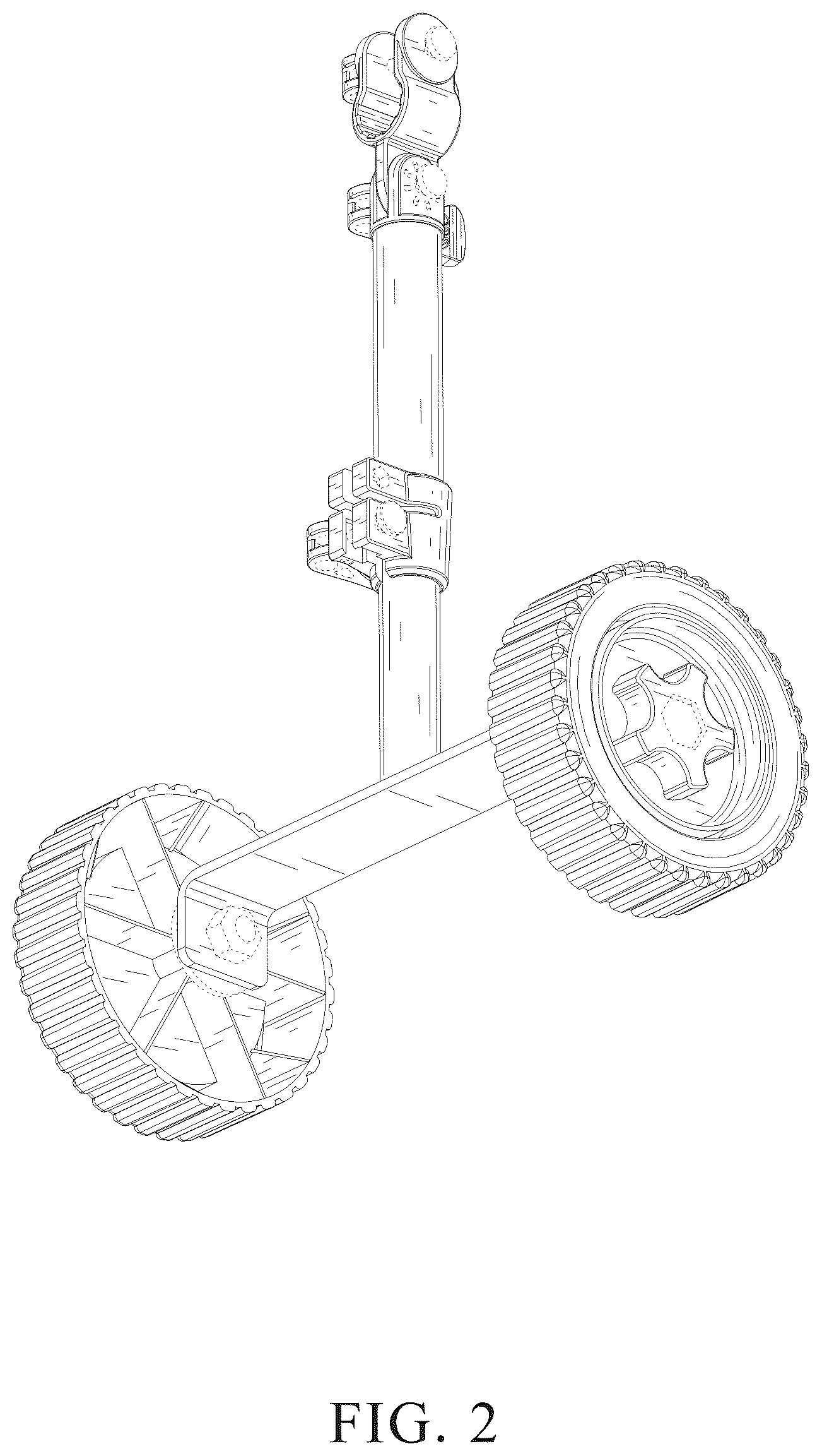 Patent USD1043535 Figure 2 – Lawn mower wheel unit assembly