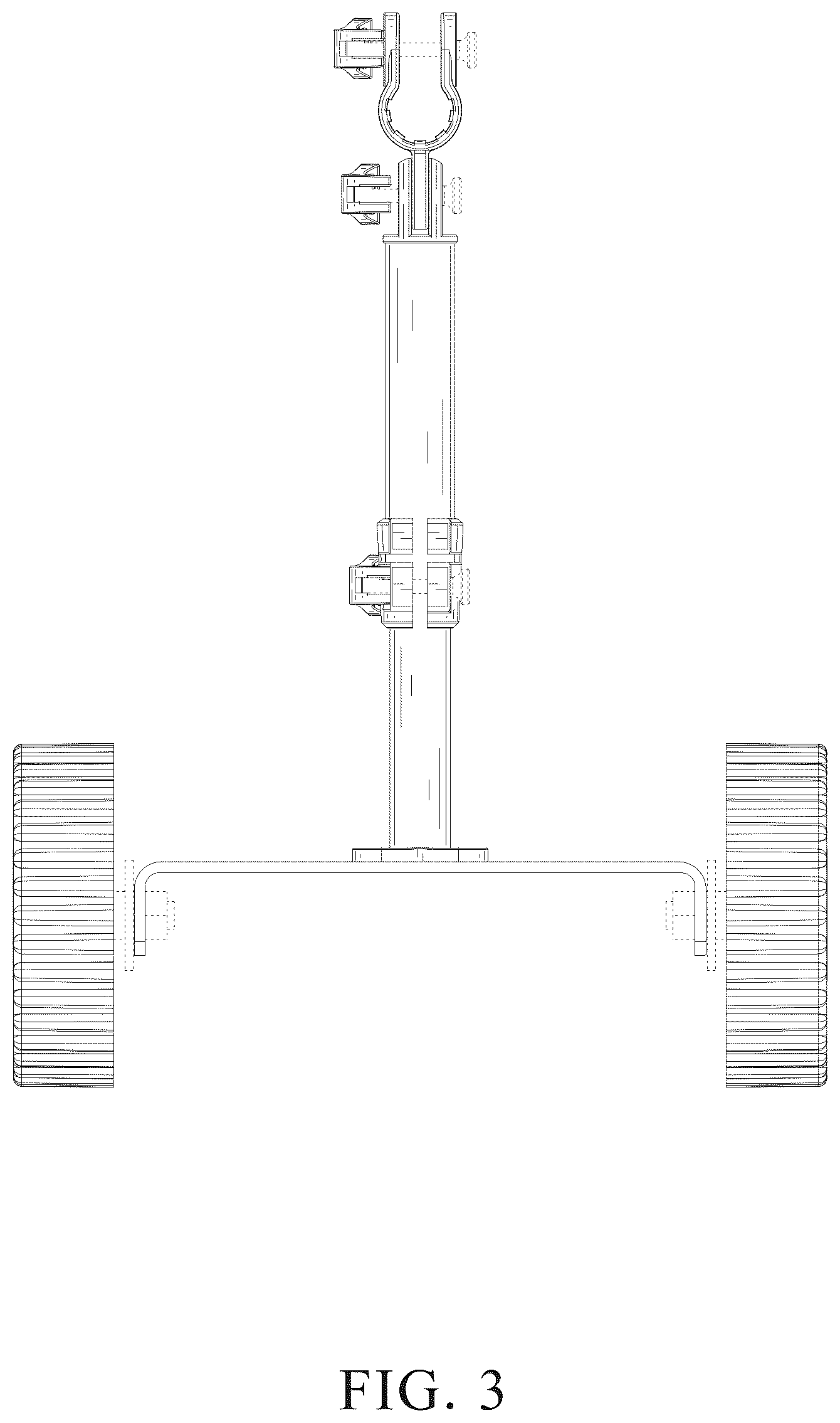 Patent USD1043535 Figure 3 – Lawn mower wheel unit assembly