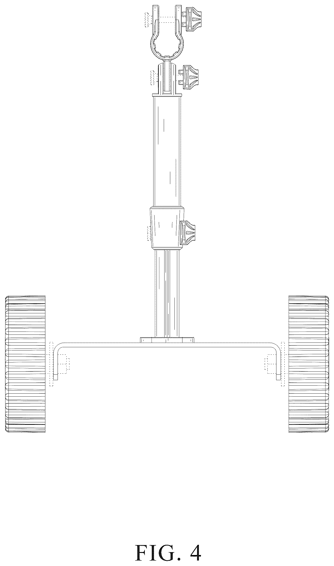 Patent USD1043535 Figure 4 – Lawn mower wheel unit assembly