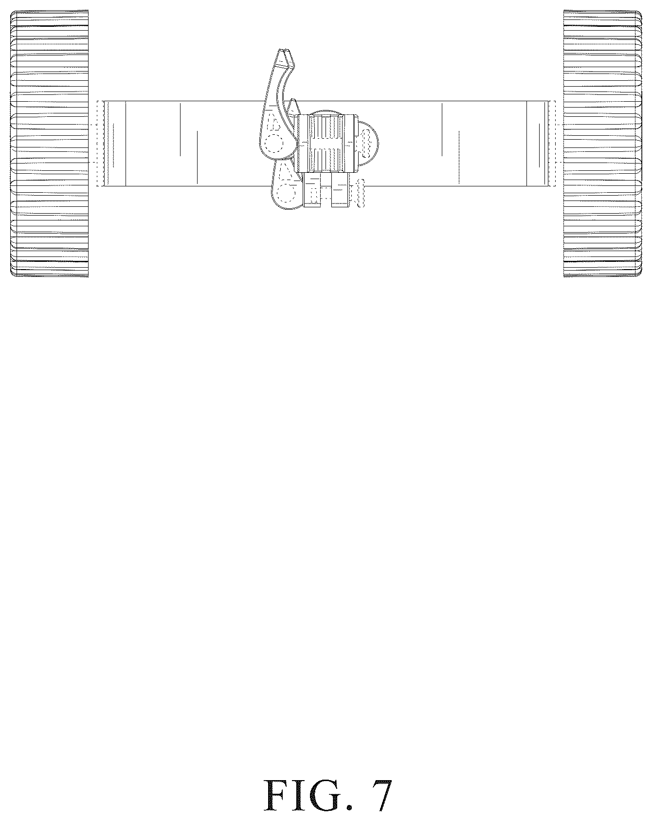 Patent USD1043535 Figure 7 – Lawn mower wheel unit assembly
