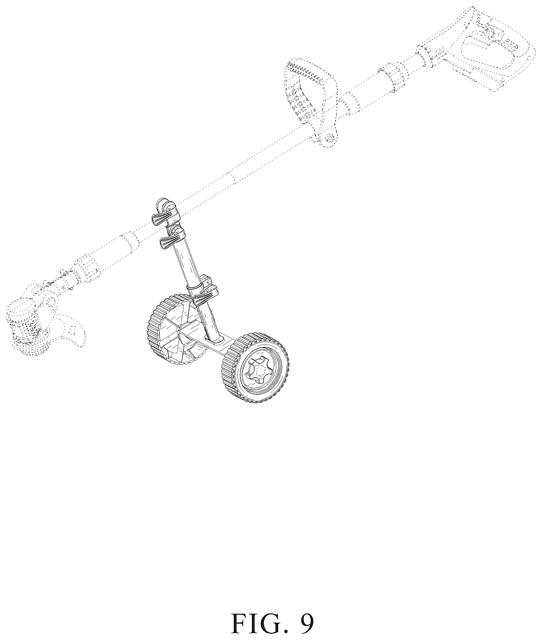 Patent USD1043535 Figure 9 – Lawn mower wheel unit assembly