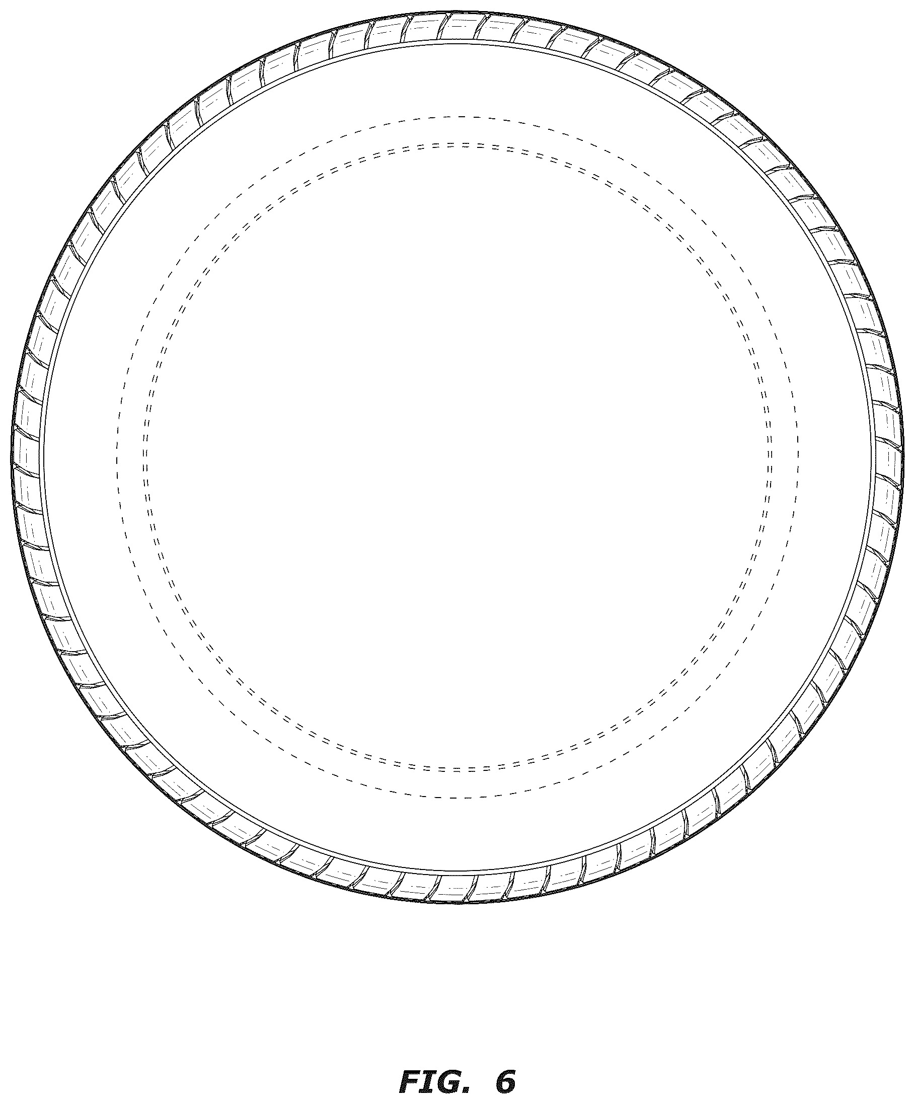 Patent USD1043536 Figure 6 – Automotive tire