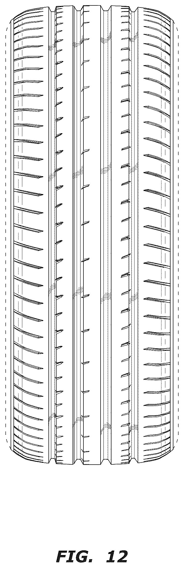 Patent USD1043536 Figure 11 – Automotive tire