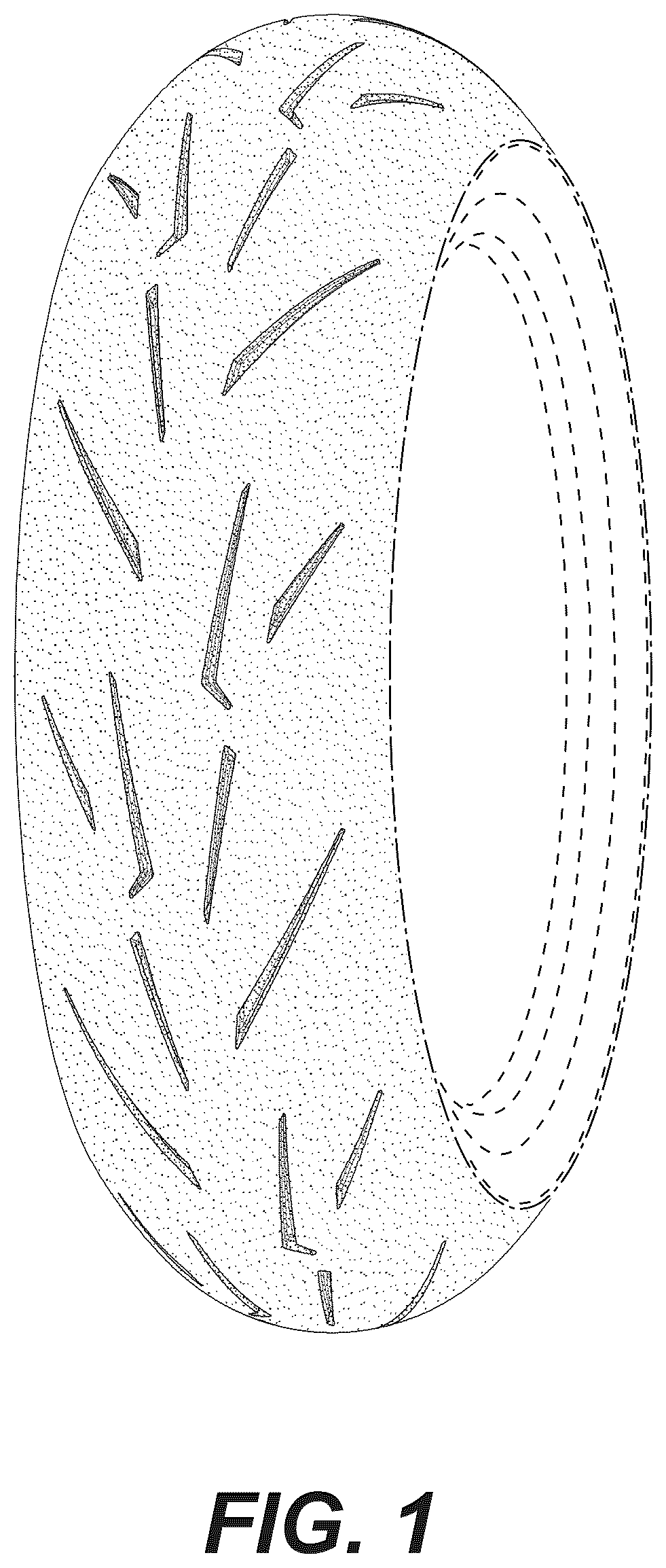 Patent USD1043539 Figure 1 – Motorcycle tire