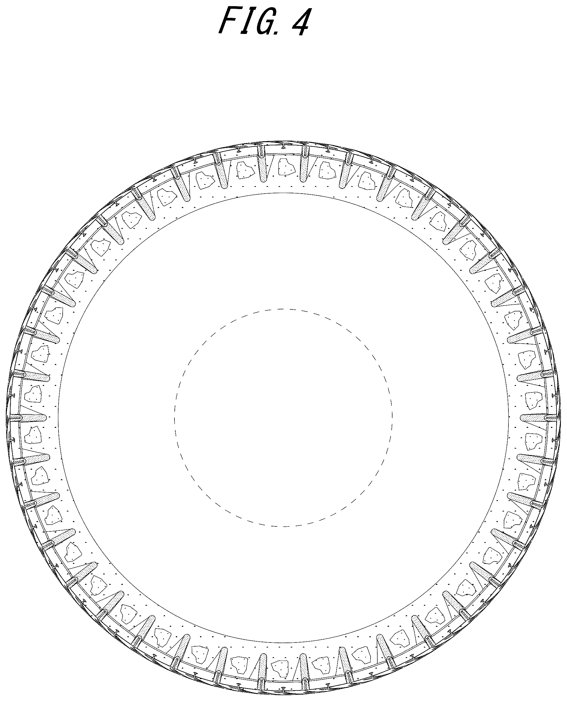 Patent USD1043541 Figure 4 – Tire tread