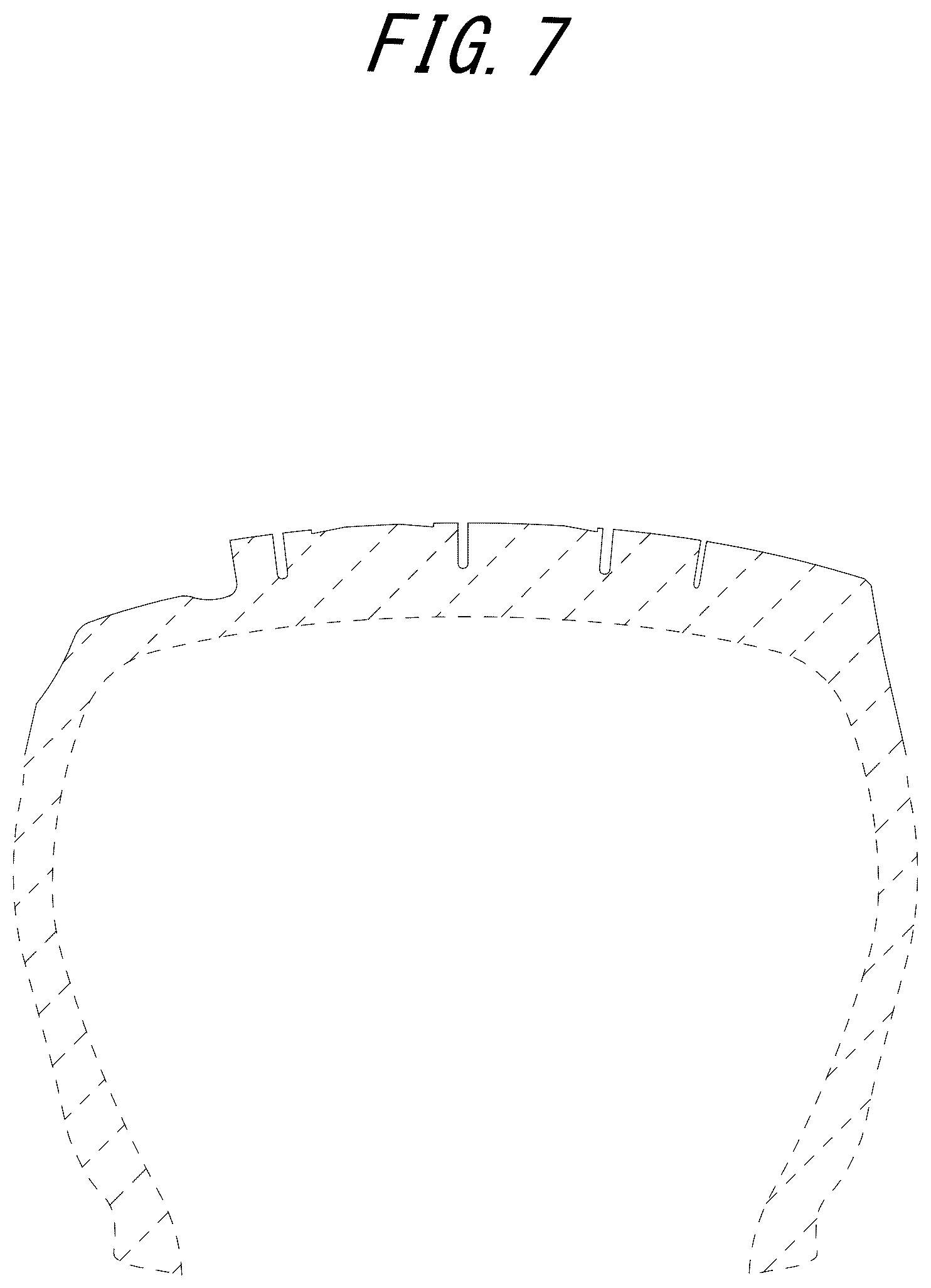 Patent USD1043541 Figure 7 – Tire tread