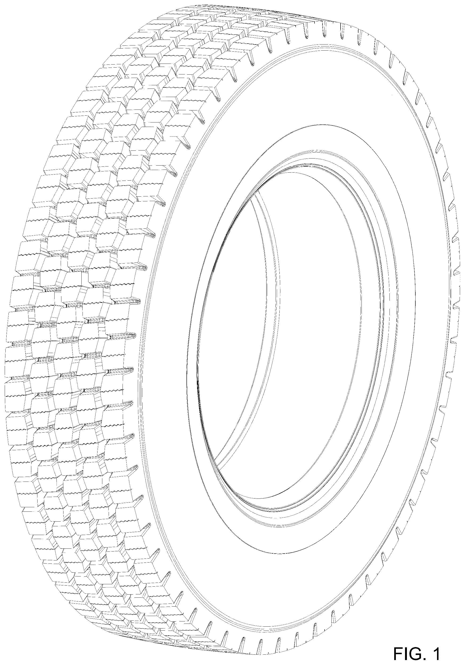 Patent USD1043542 — Tire — Figure 1