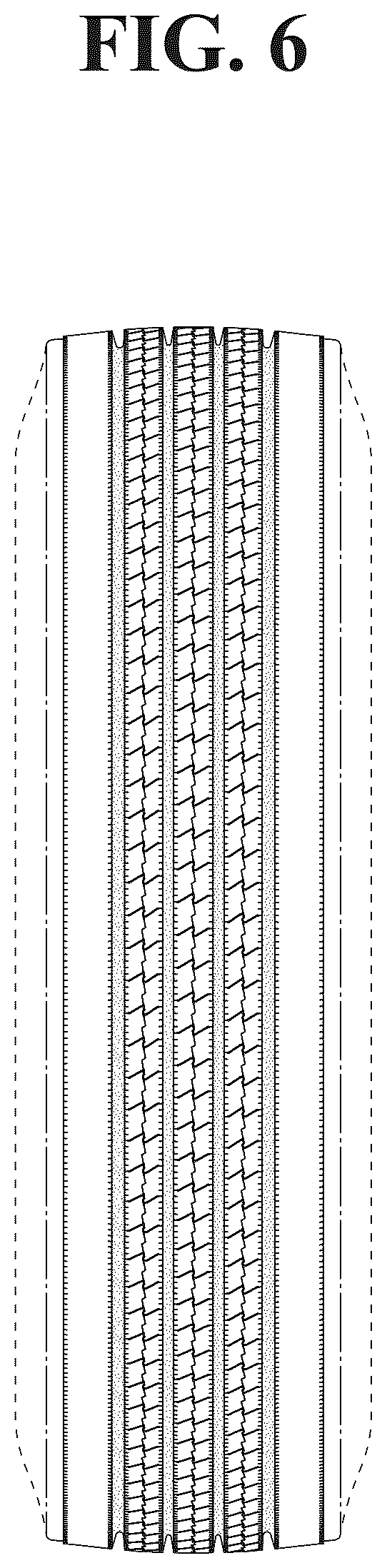 Patent USD1043544 Figure 6 – Automobile tire
