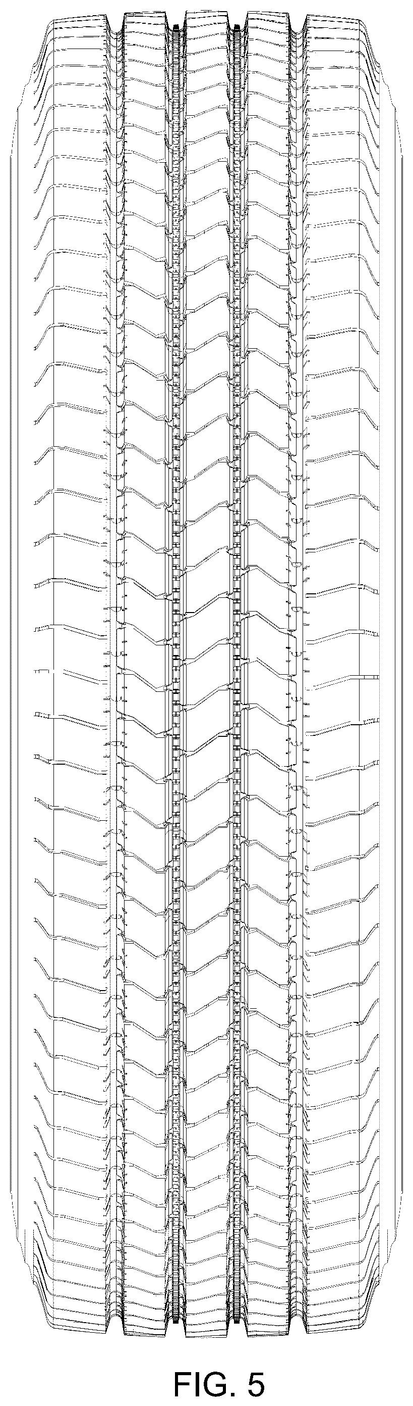Patent USD1043545 Figure 5 – Tire