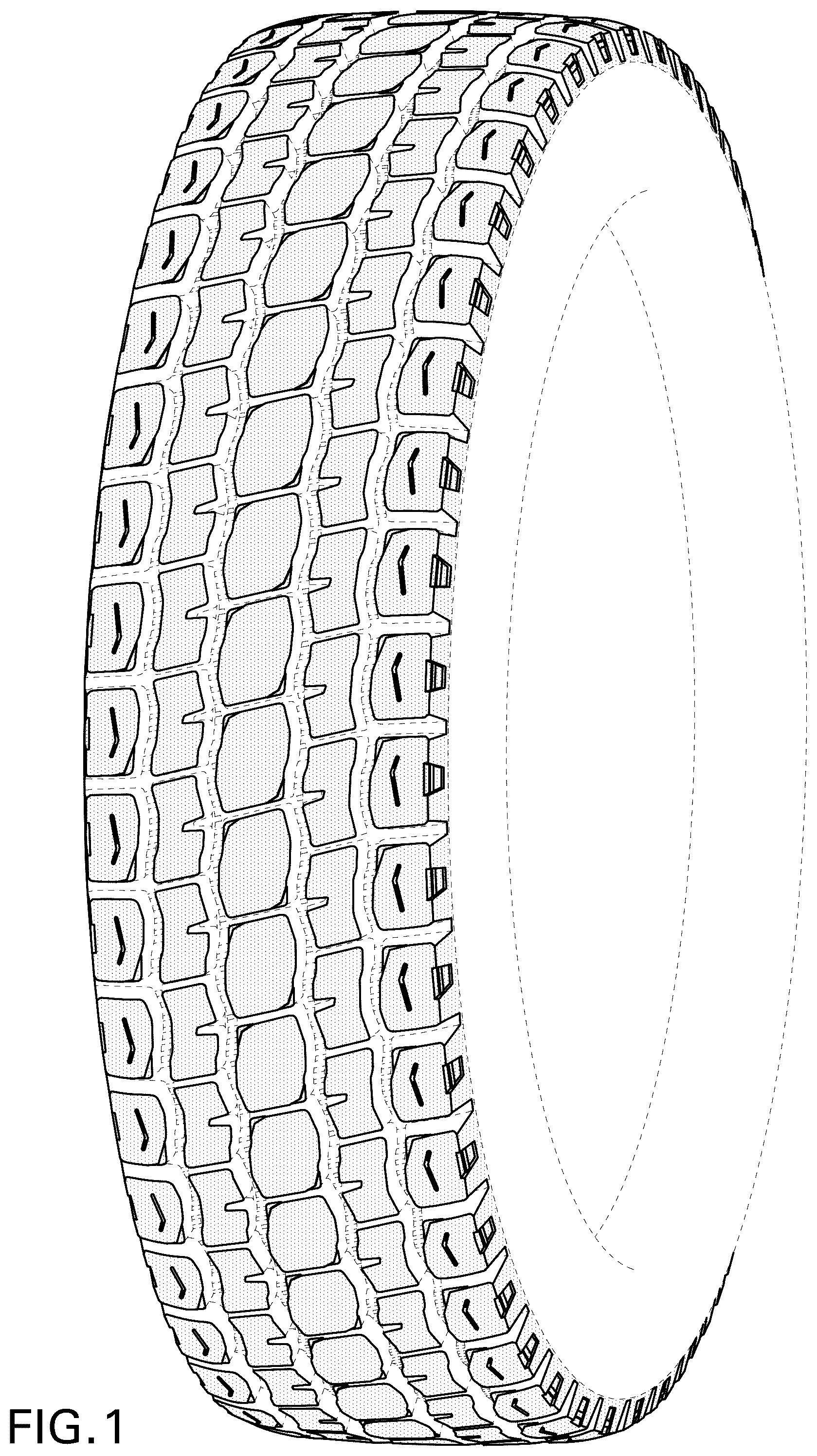 Patent USD1043546 — Tire — Figure 1