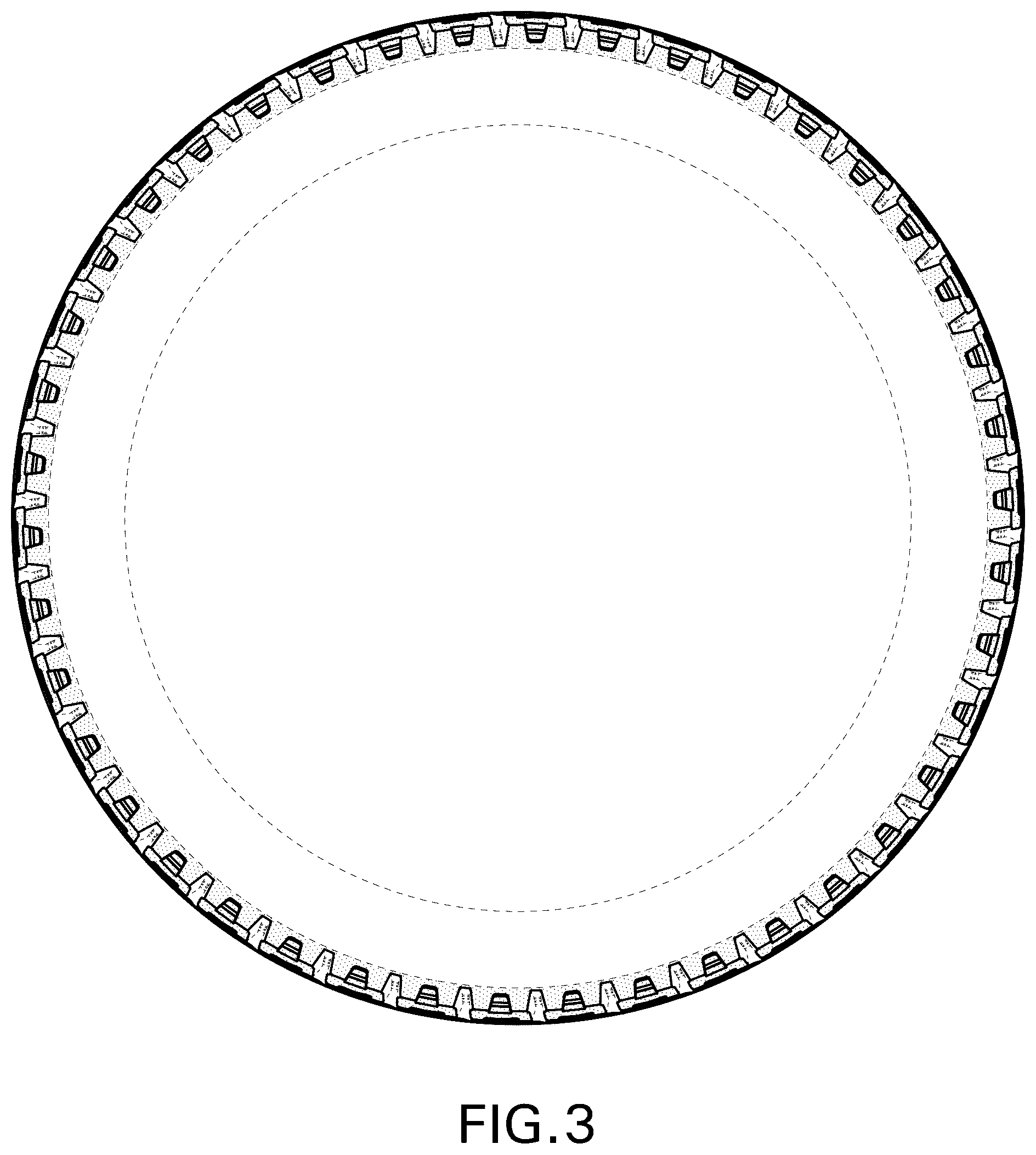 Patent USD1043546 Figure 3 – Tire