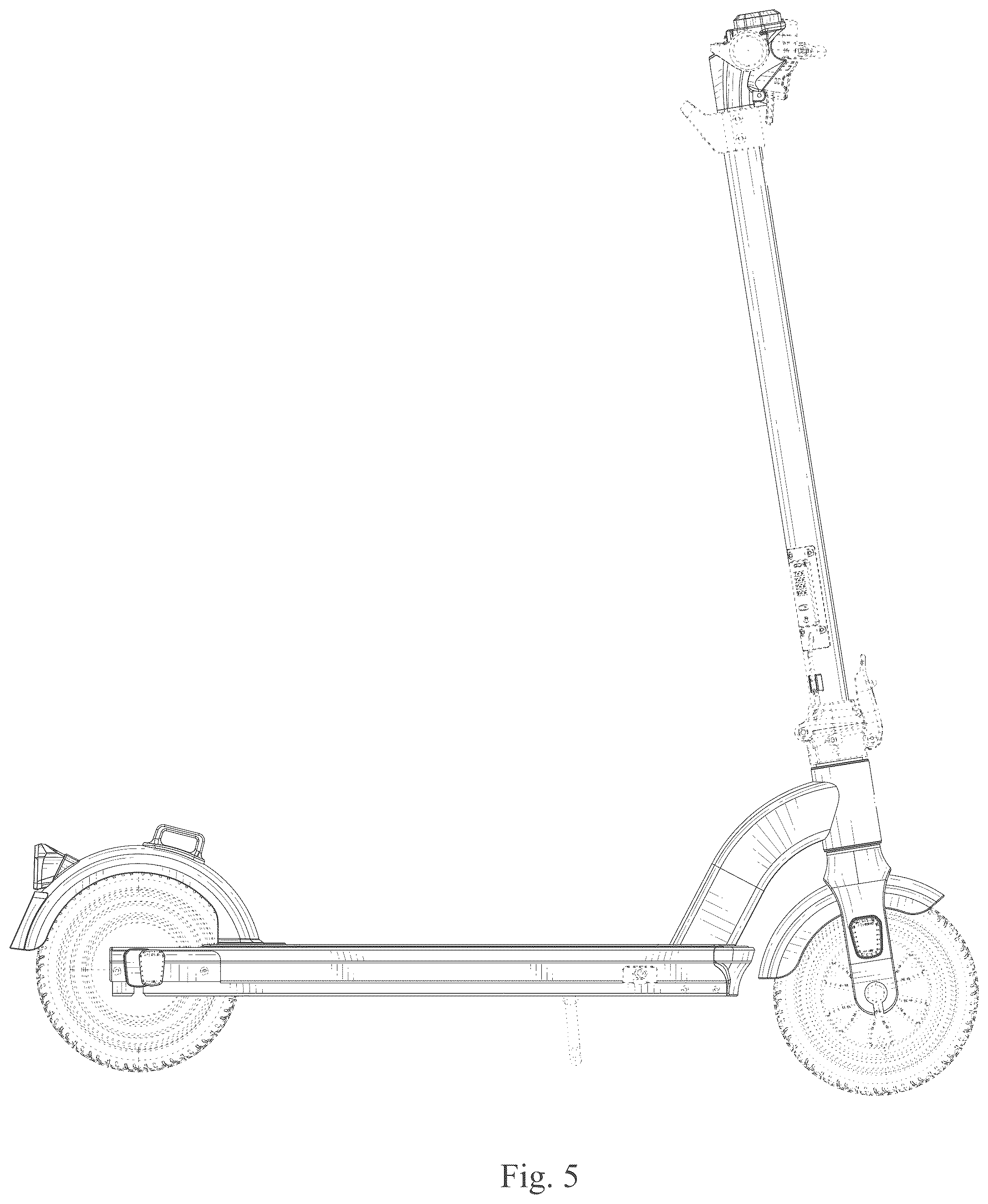 Patent USD1043547 Figure 5 – Electric scooter