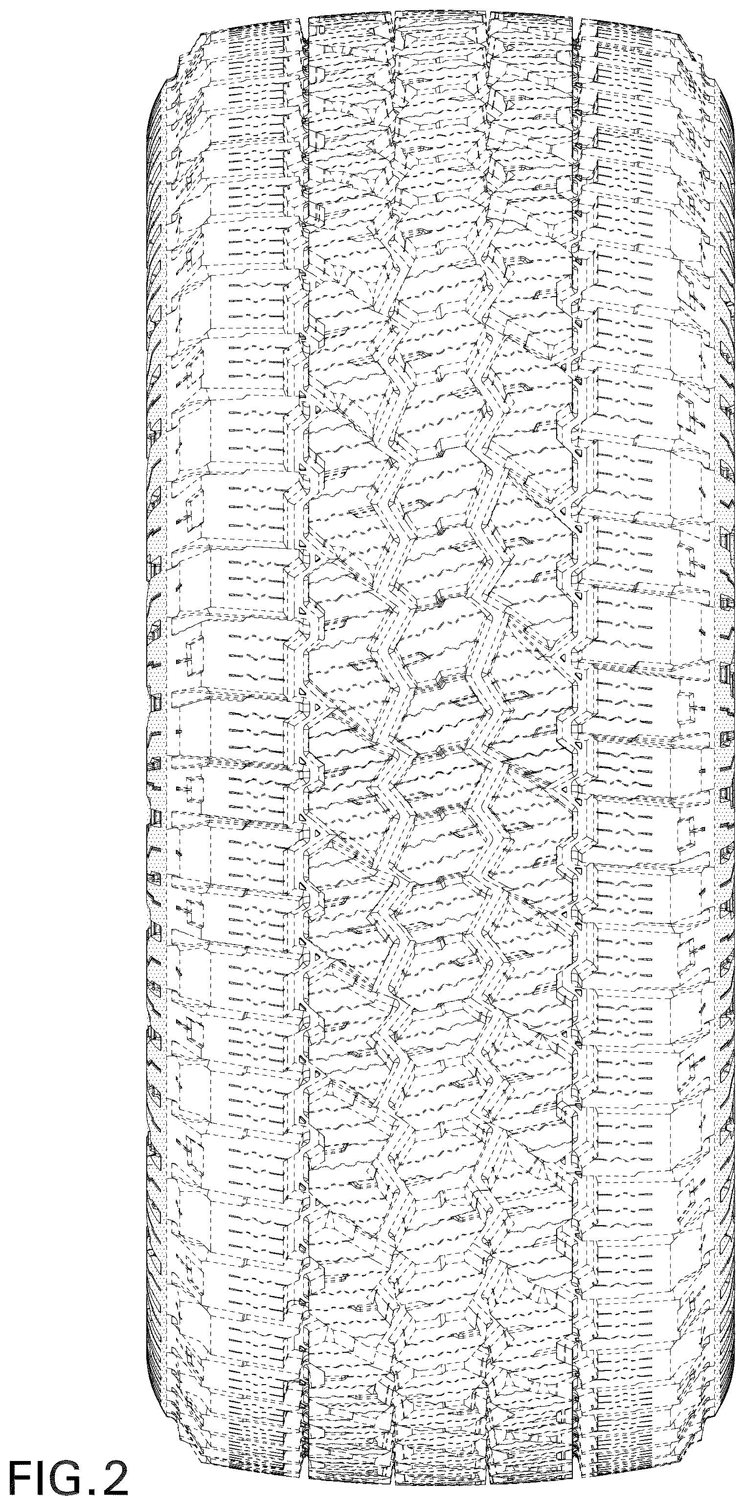 Patent USD1043548 Figure 2 – Tire