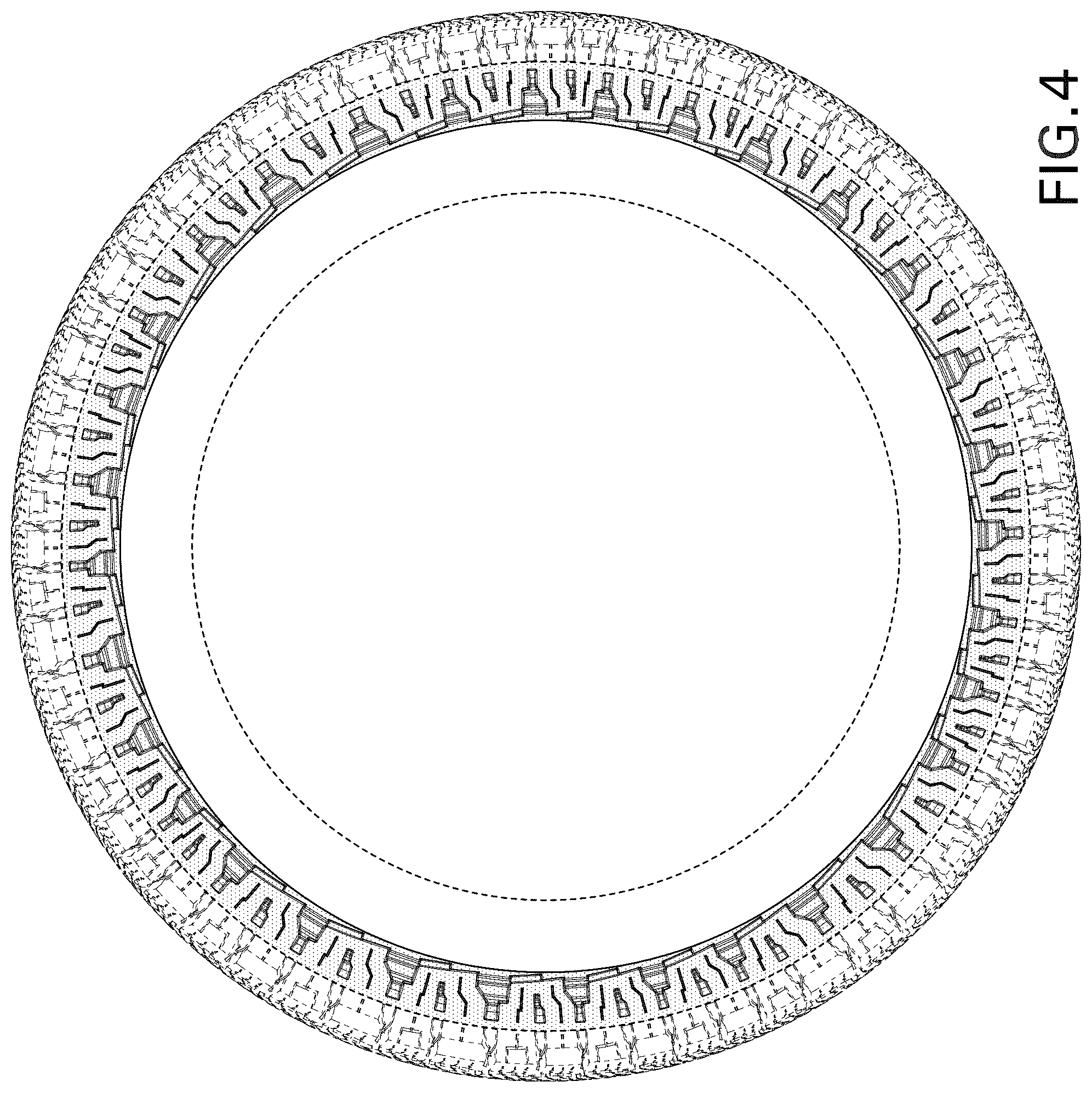 Patent USD1043548 Figure 4 – Tire