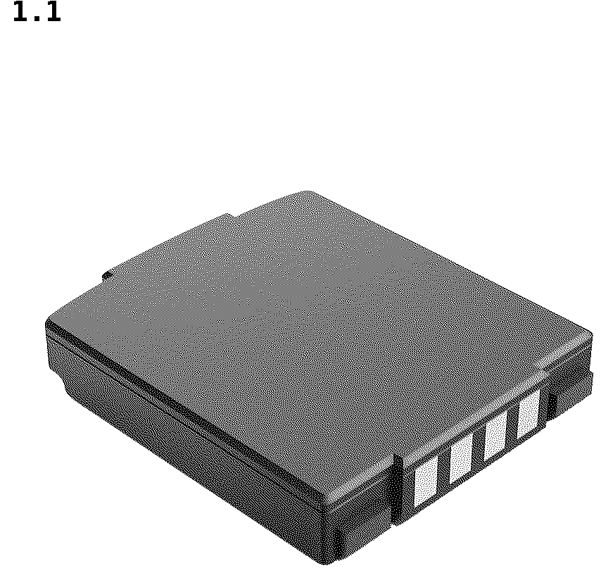 Patent USD1043553 Figure 1 – Battery