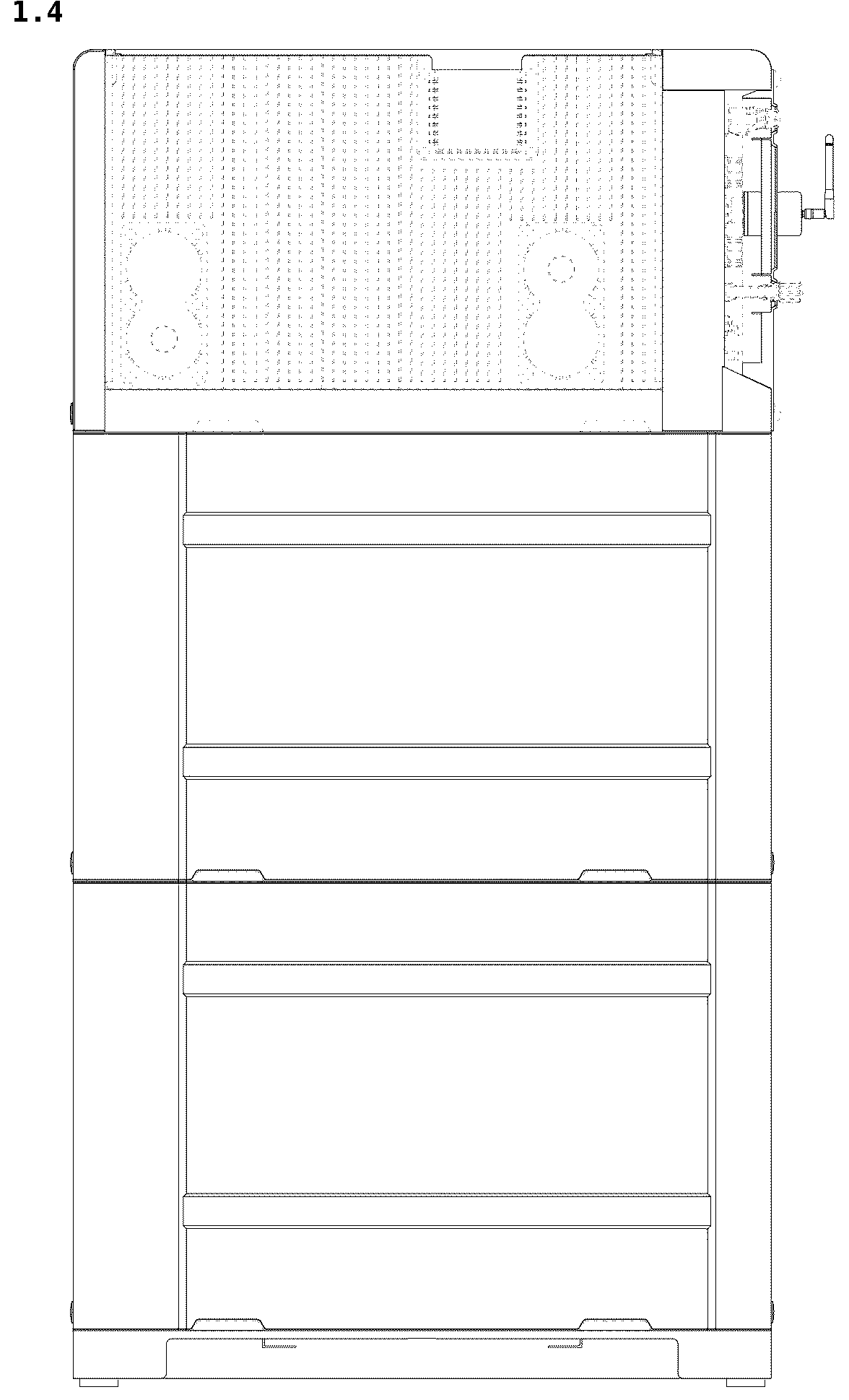 Patent USD1043554 Figure 4 – Energy storage power supply