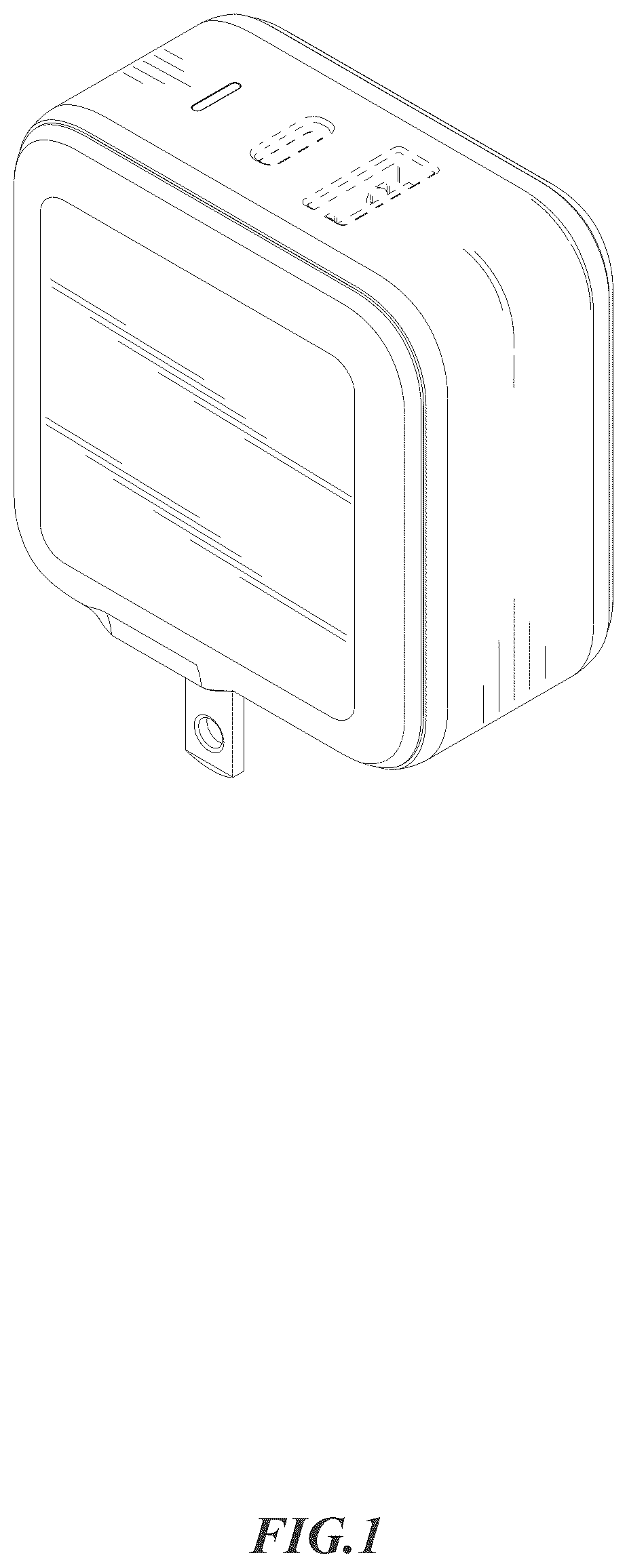 Patent USD1043557 Figure 1 – Electrical charger