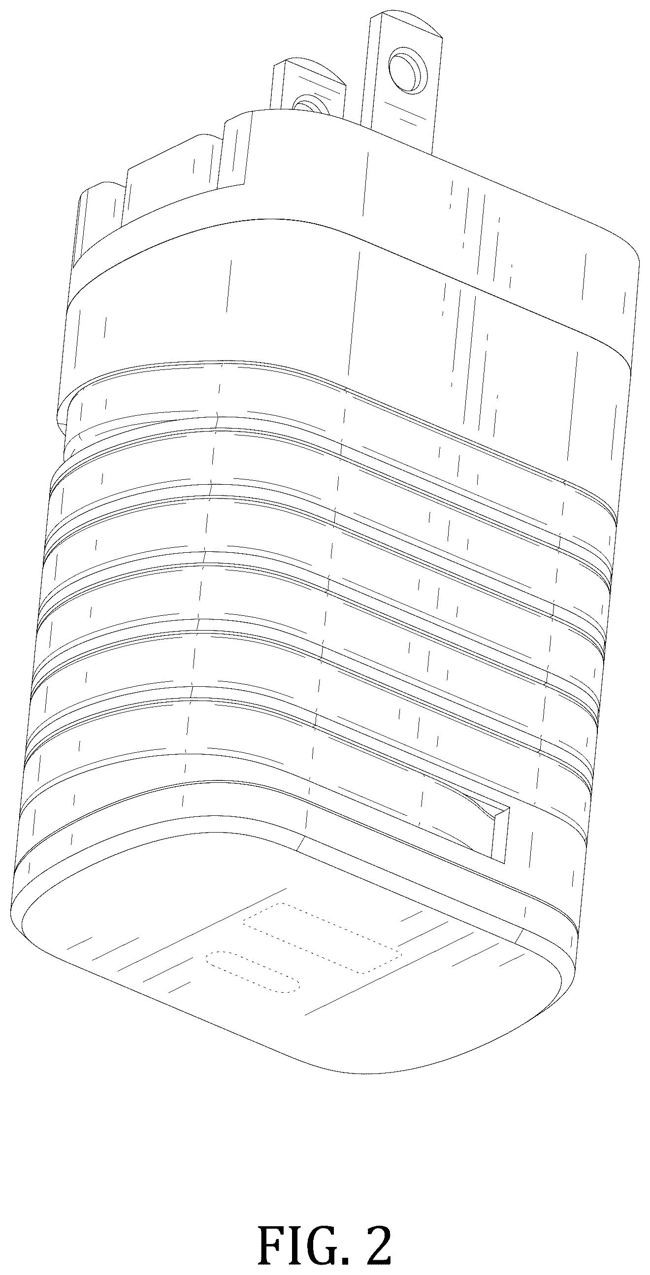 Patent USD1043561 Figure 2 – Charger with wire