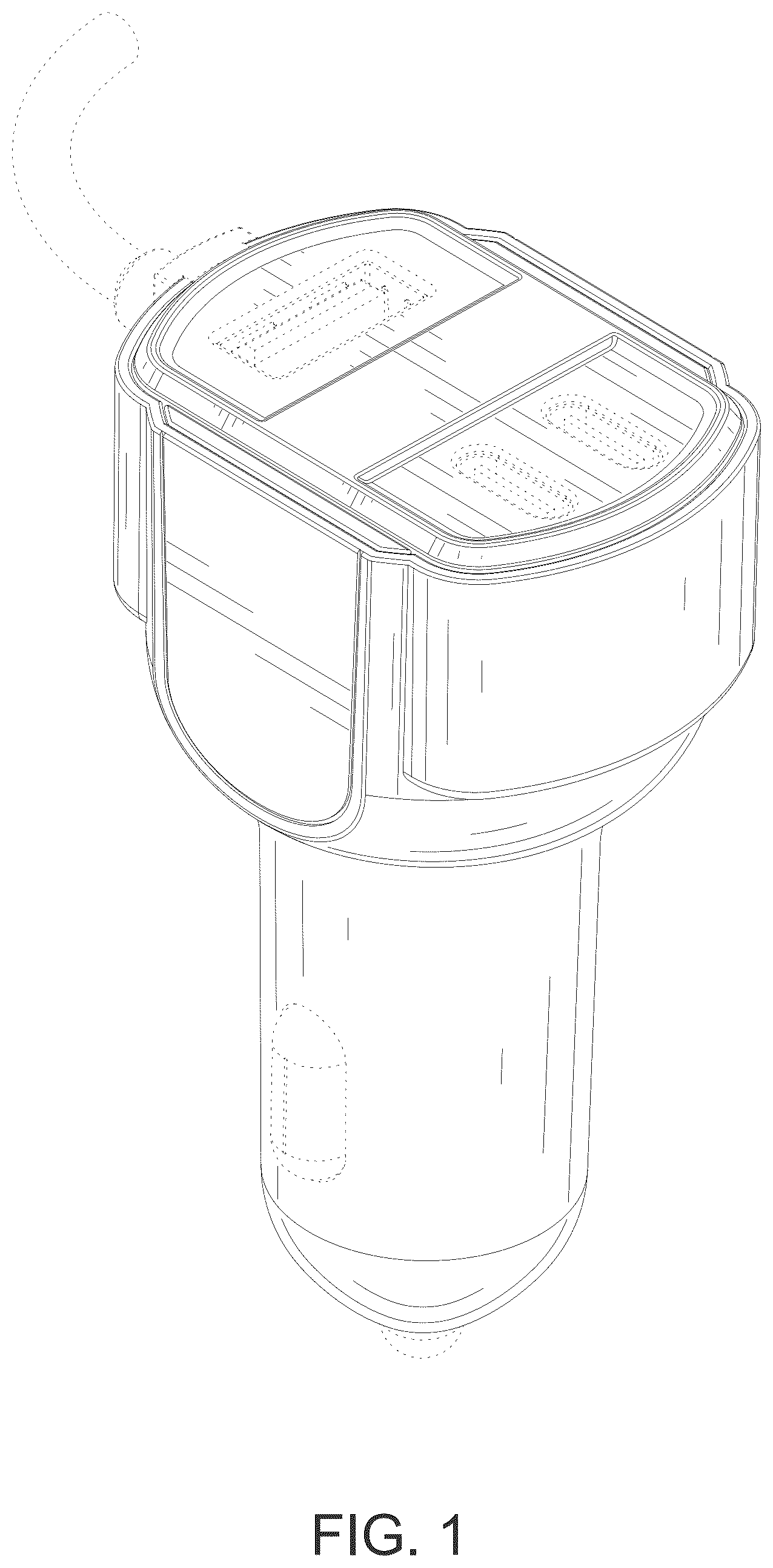 Patent USD1043563 Figure 1 – Vehicle charger