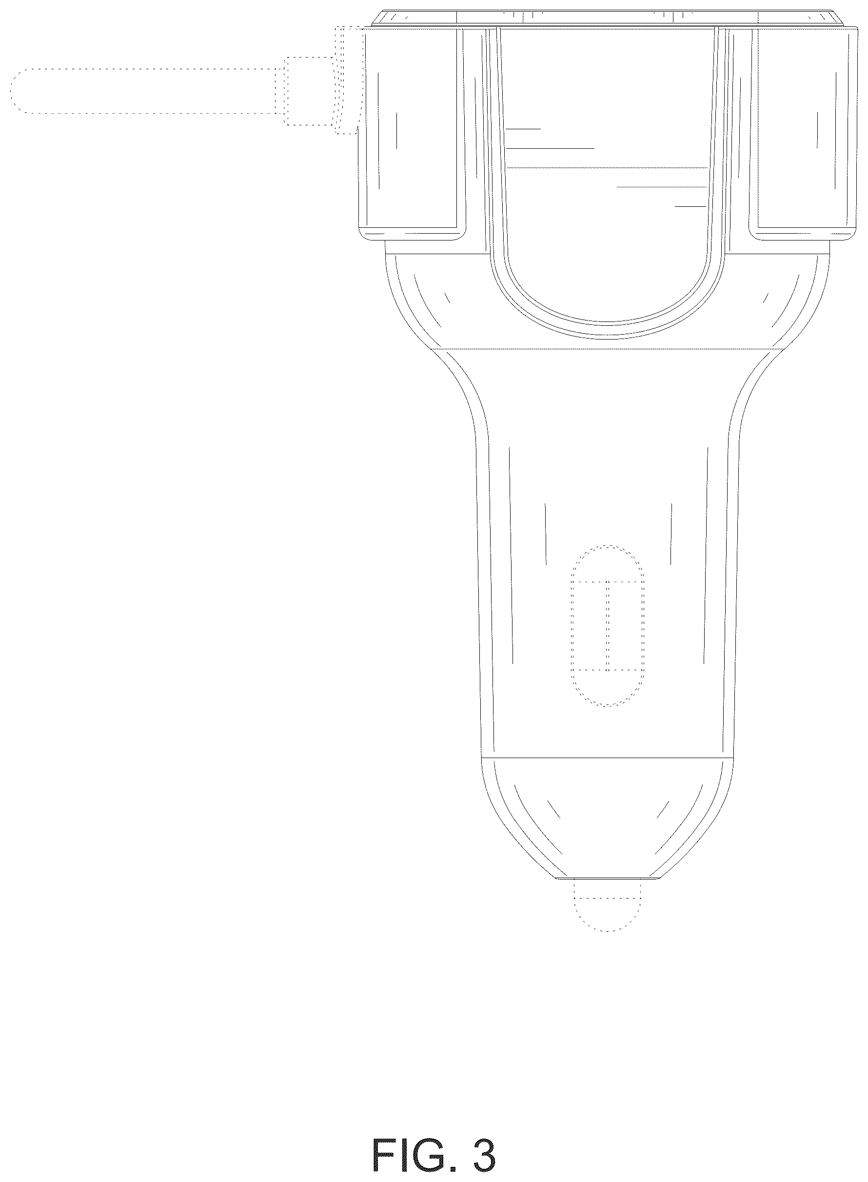 Patent USD1043563 Figure 3 – Vehicle charger