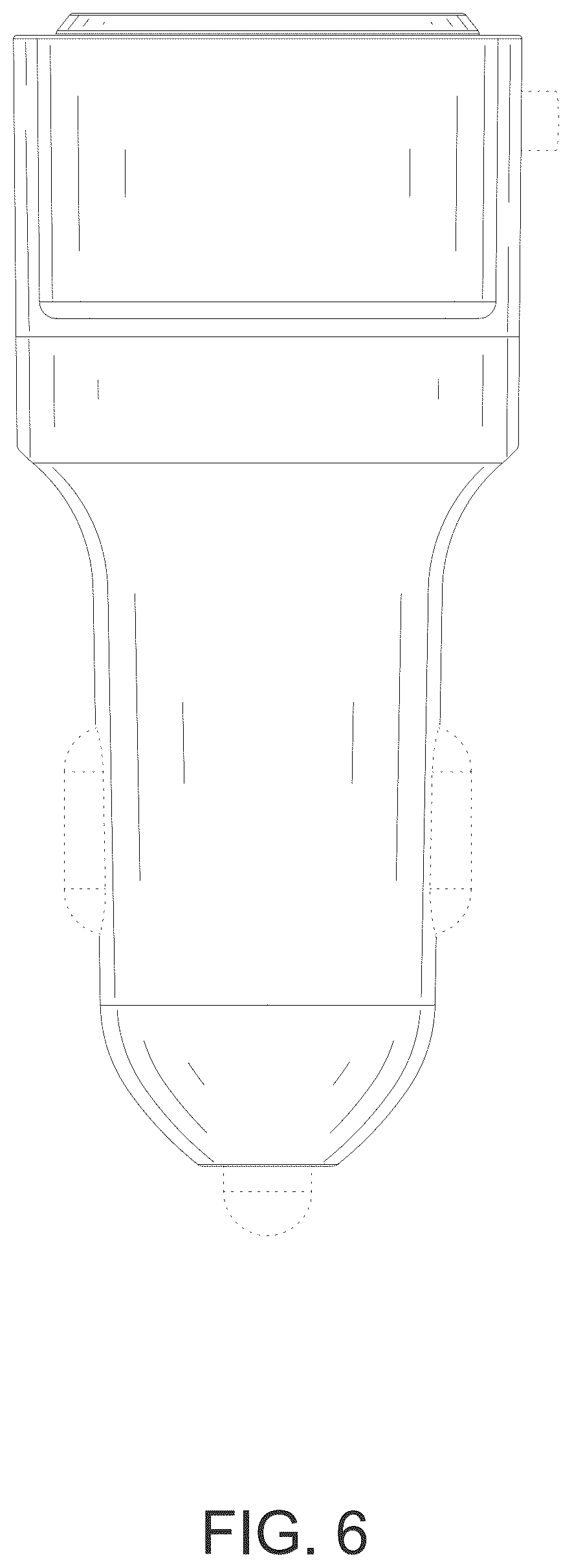Patent USD1043563 Figure 6 – Vehicle charger