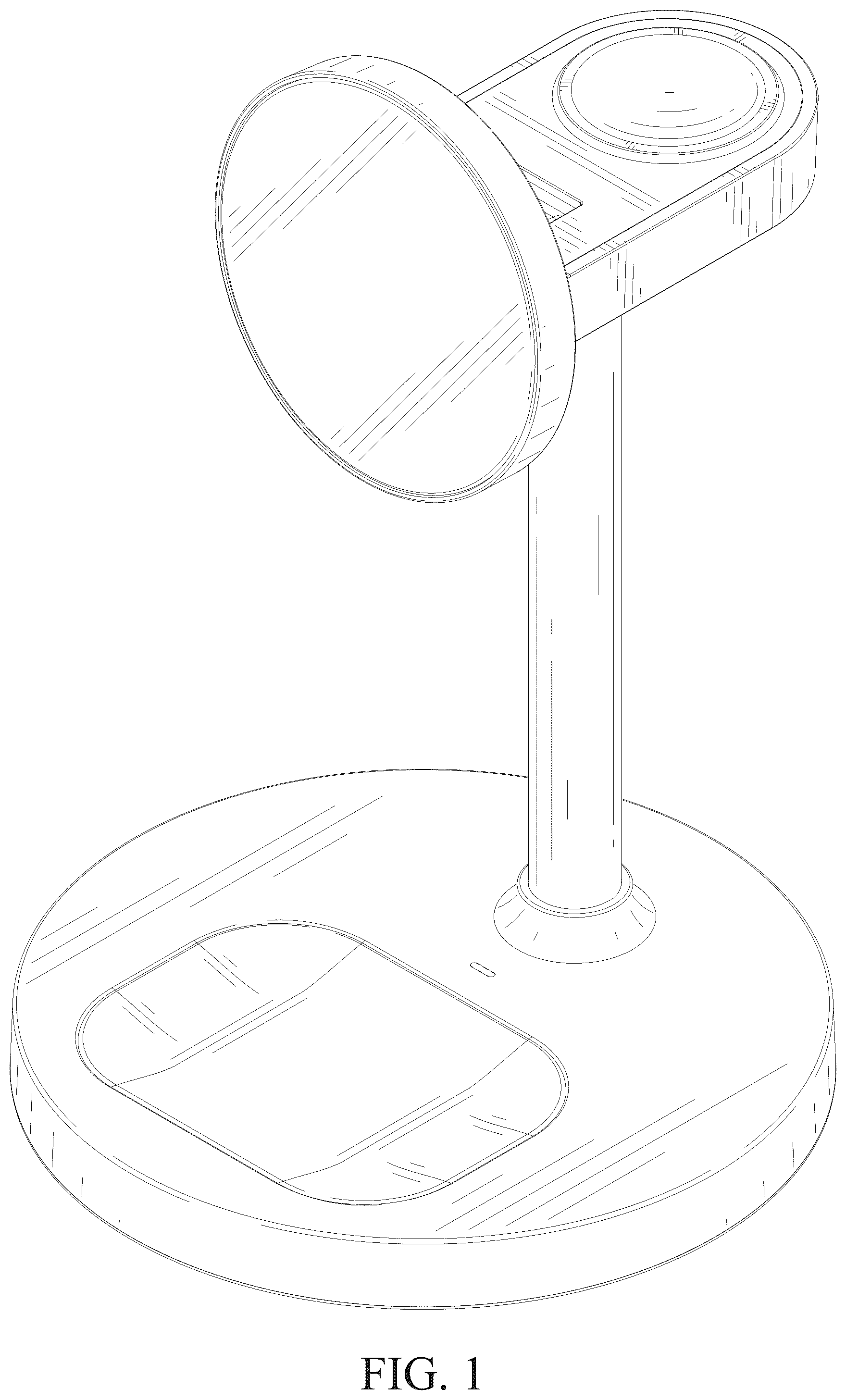 Patent USD1043568 Figure 1 – Wireless charger