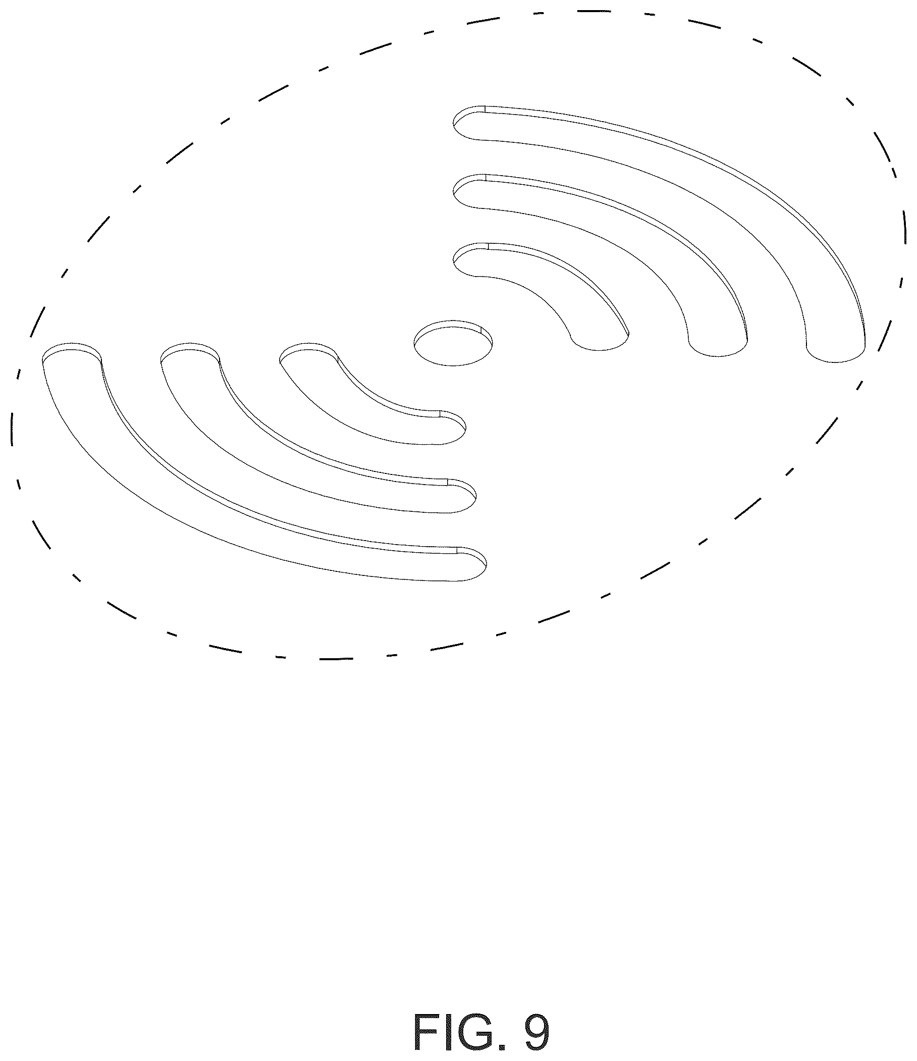 Patent USD1043569 Figure 9 – Wireless charging stand
