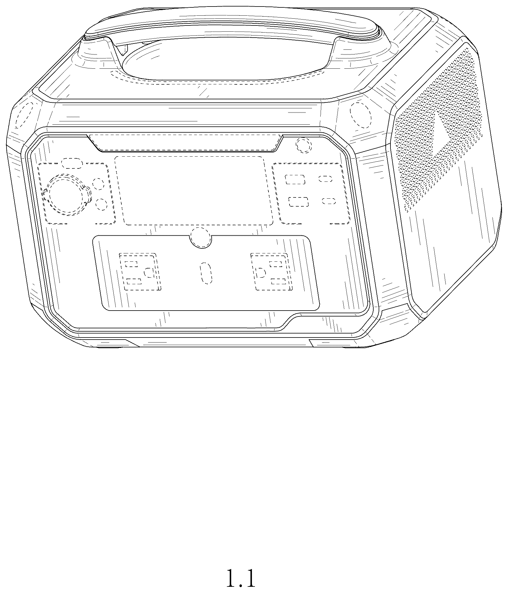 Patent USD1043572 — Energy storage device — Figure 1