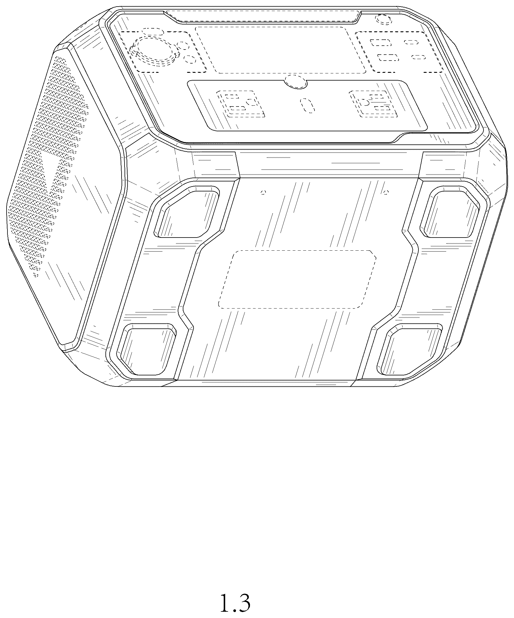 Patent USD1043572 Figure 3 – Energy storage device