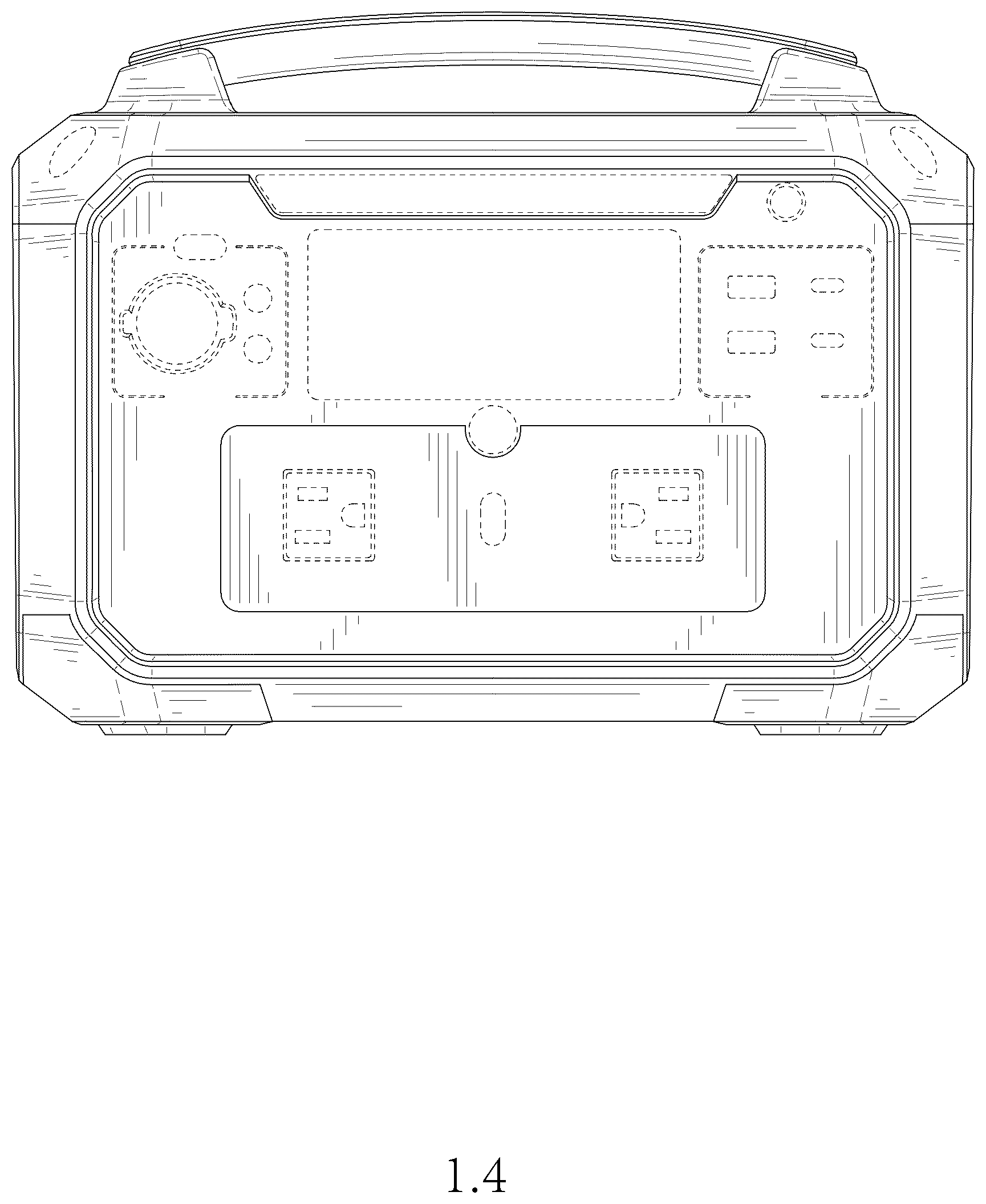 Patent USD1043572 Figure 4 – Energy storage device