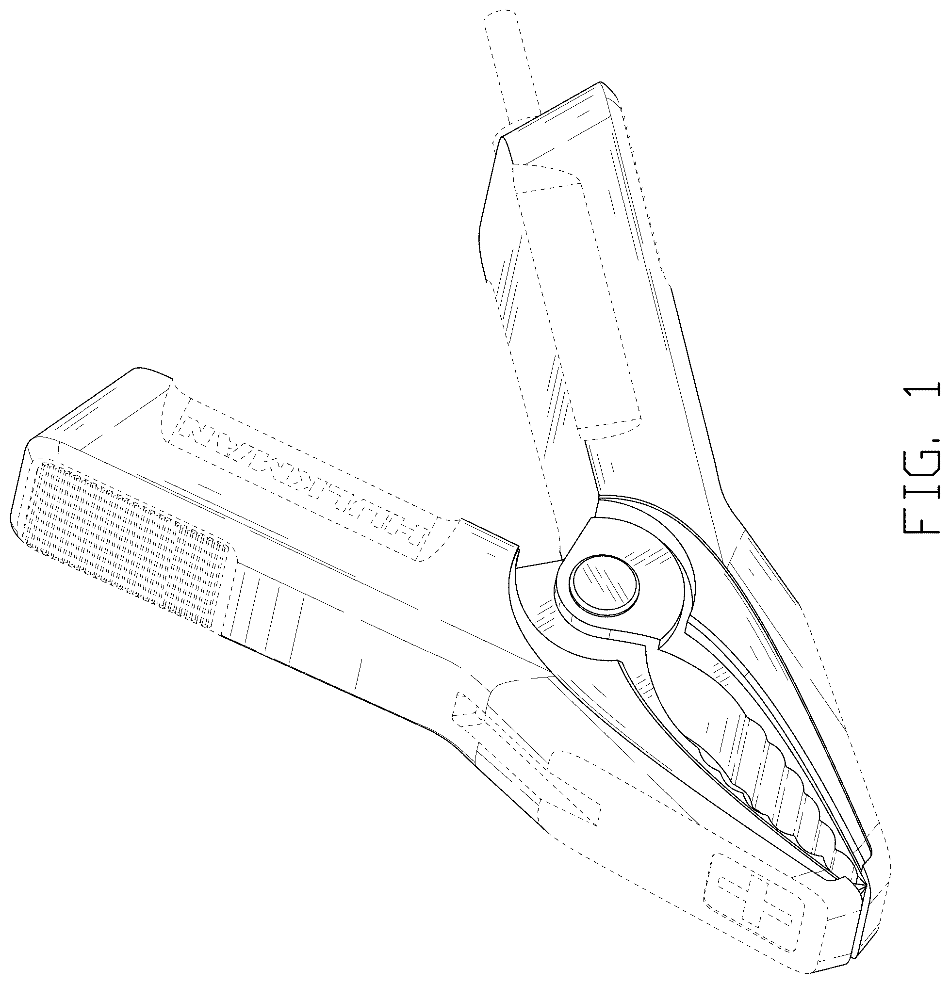 Patent USD1043573 — Battery clamp — Figure 1