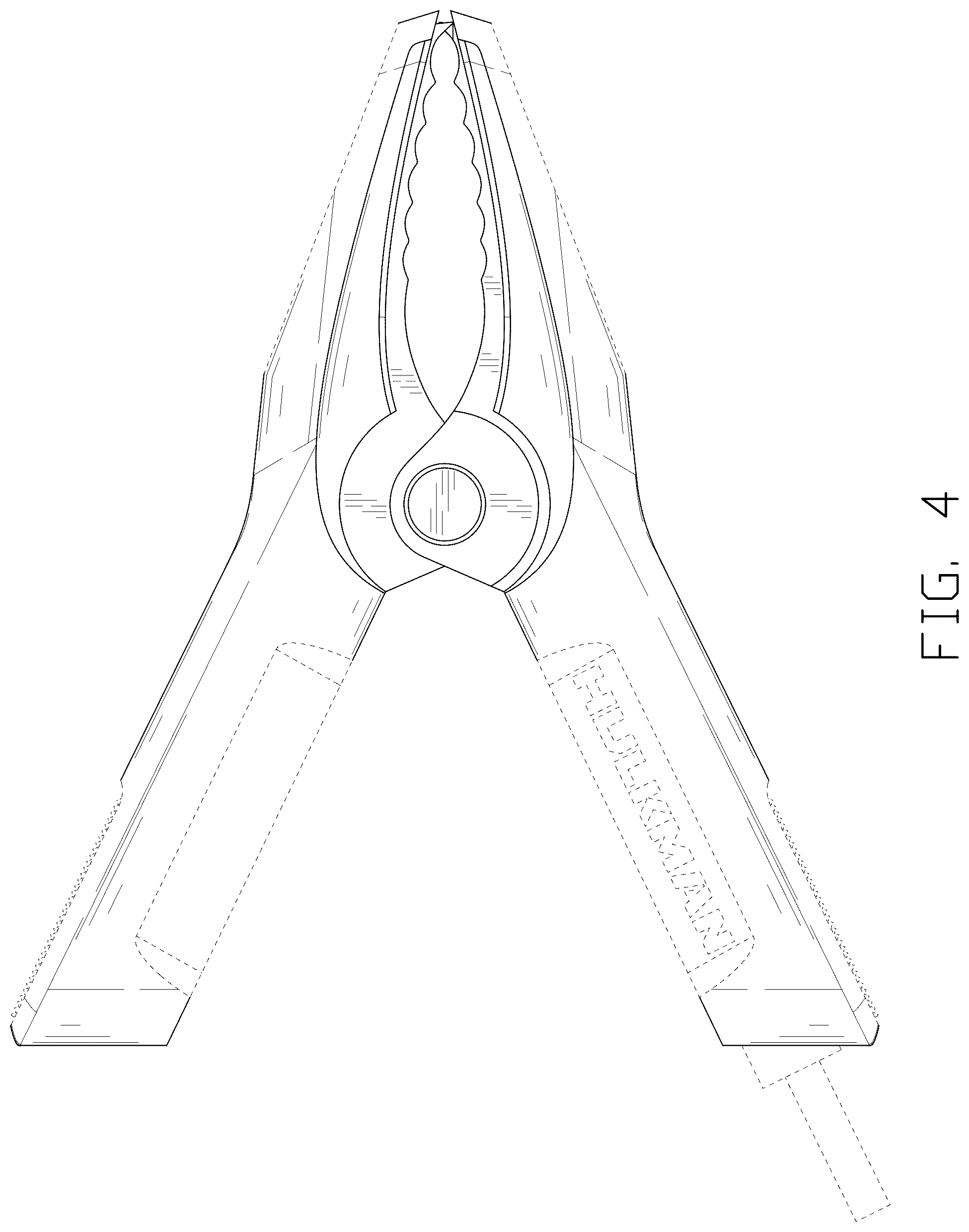 Patent USD1043573 Figure 4 – Battery clamp