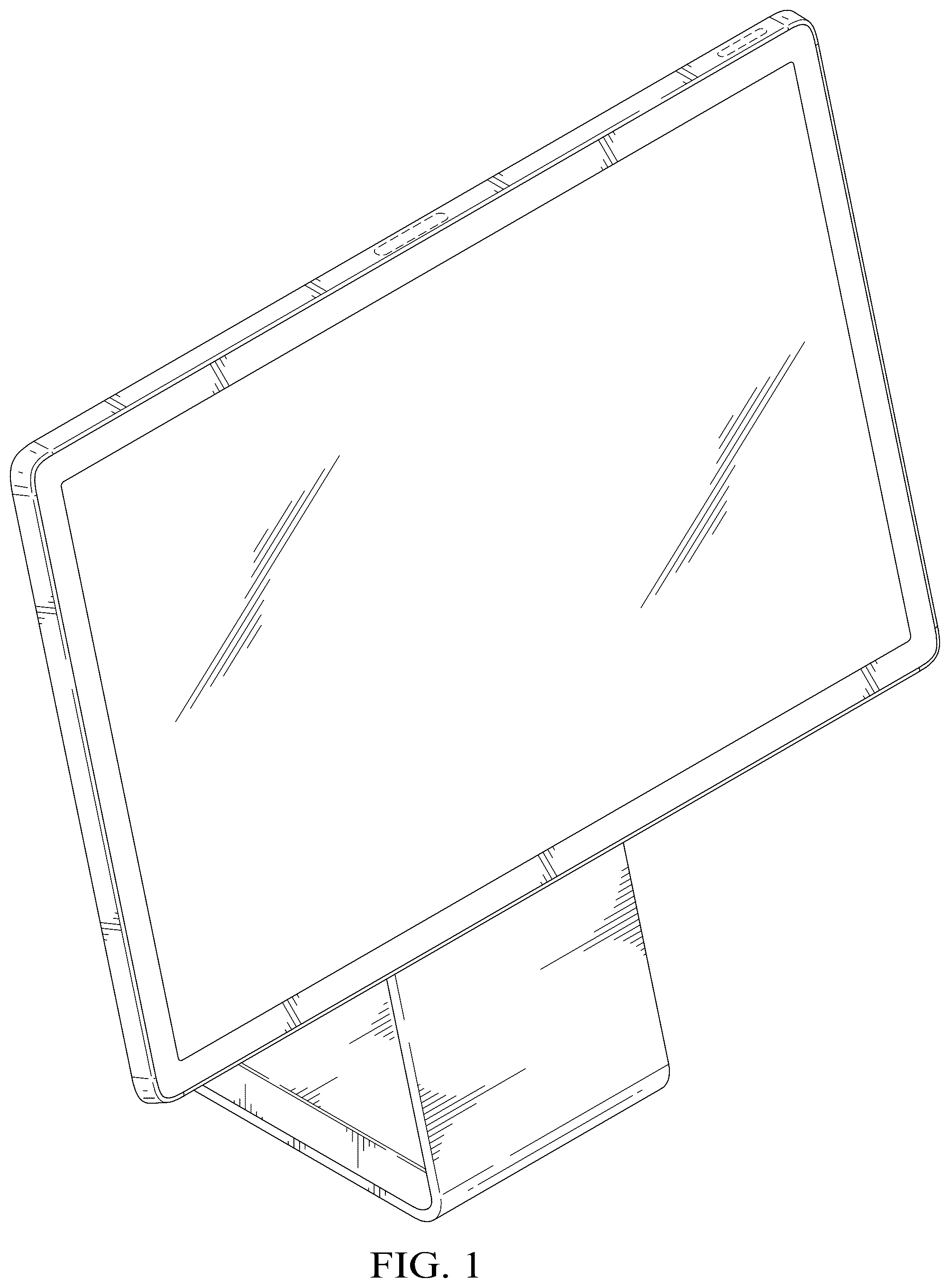 Patent USD1043579 Figure 1 – Information handling system, stand and charger set