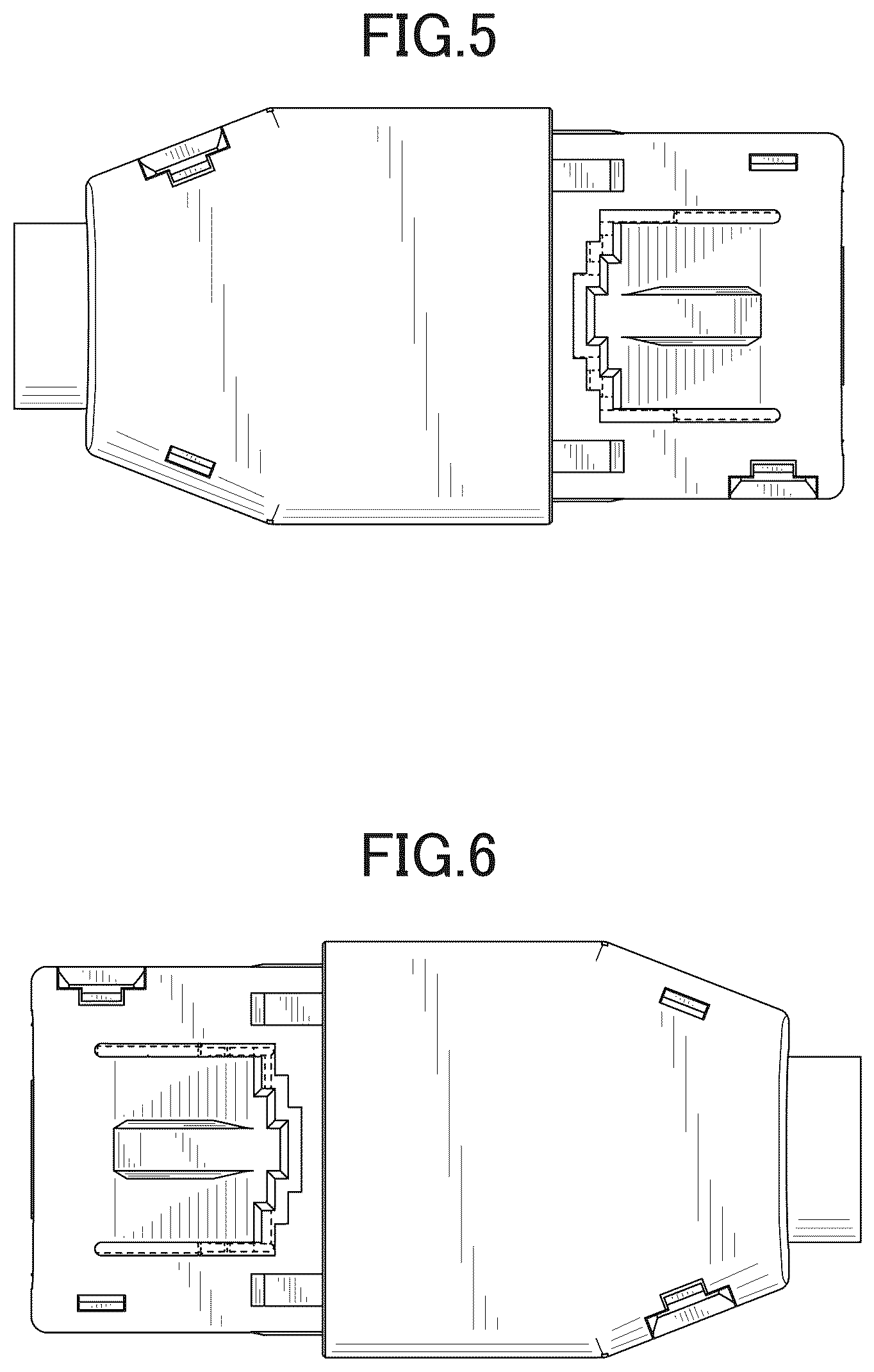 Patent USD1043580 Figure 3 – Electric connector