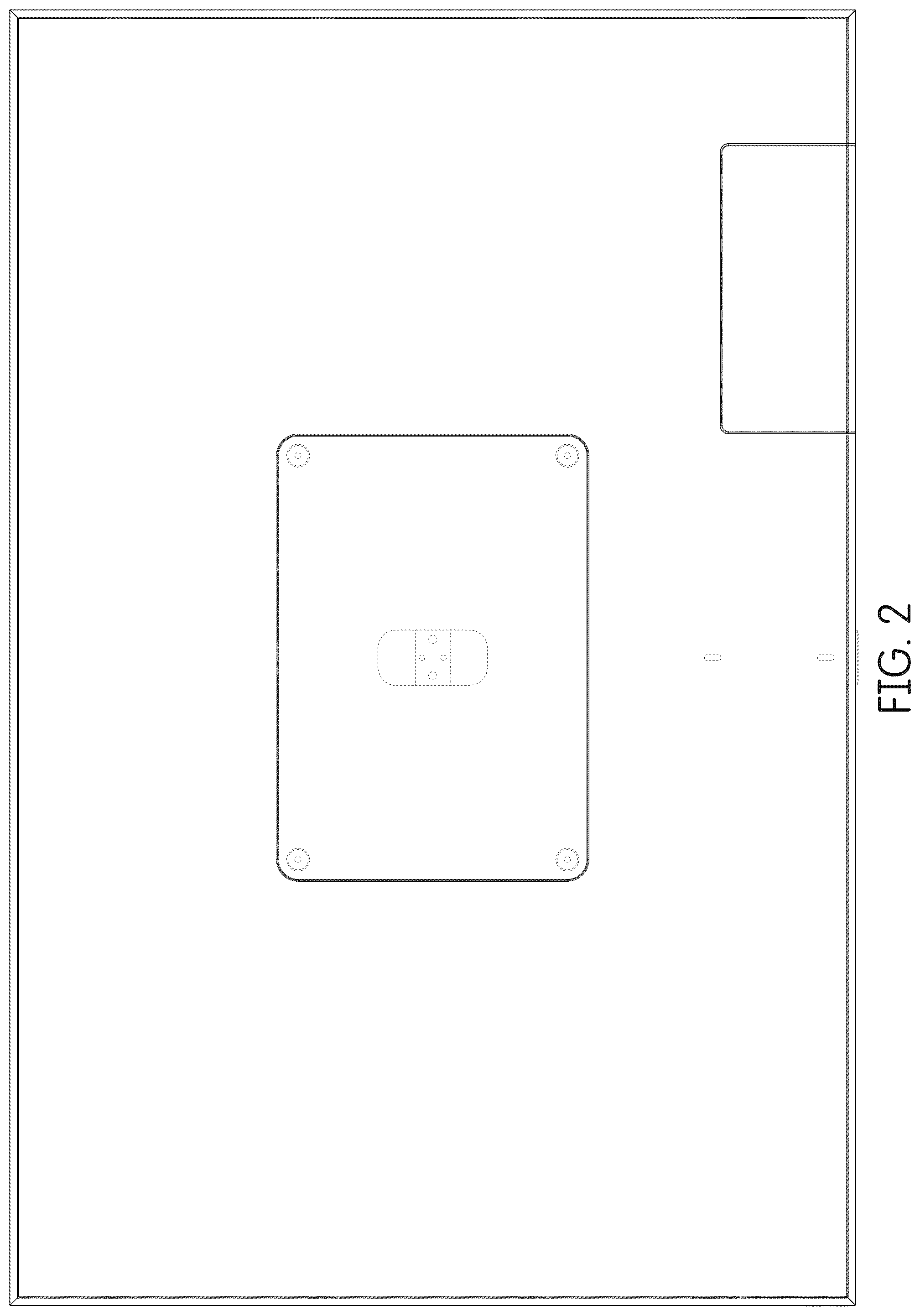Patent USD1043596 Figure 2 – Television