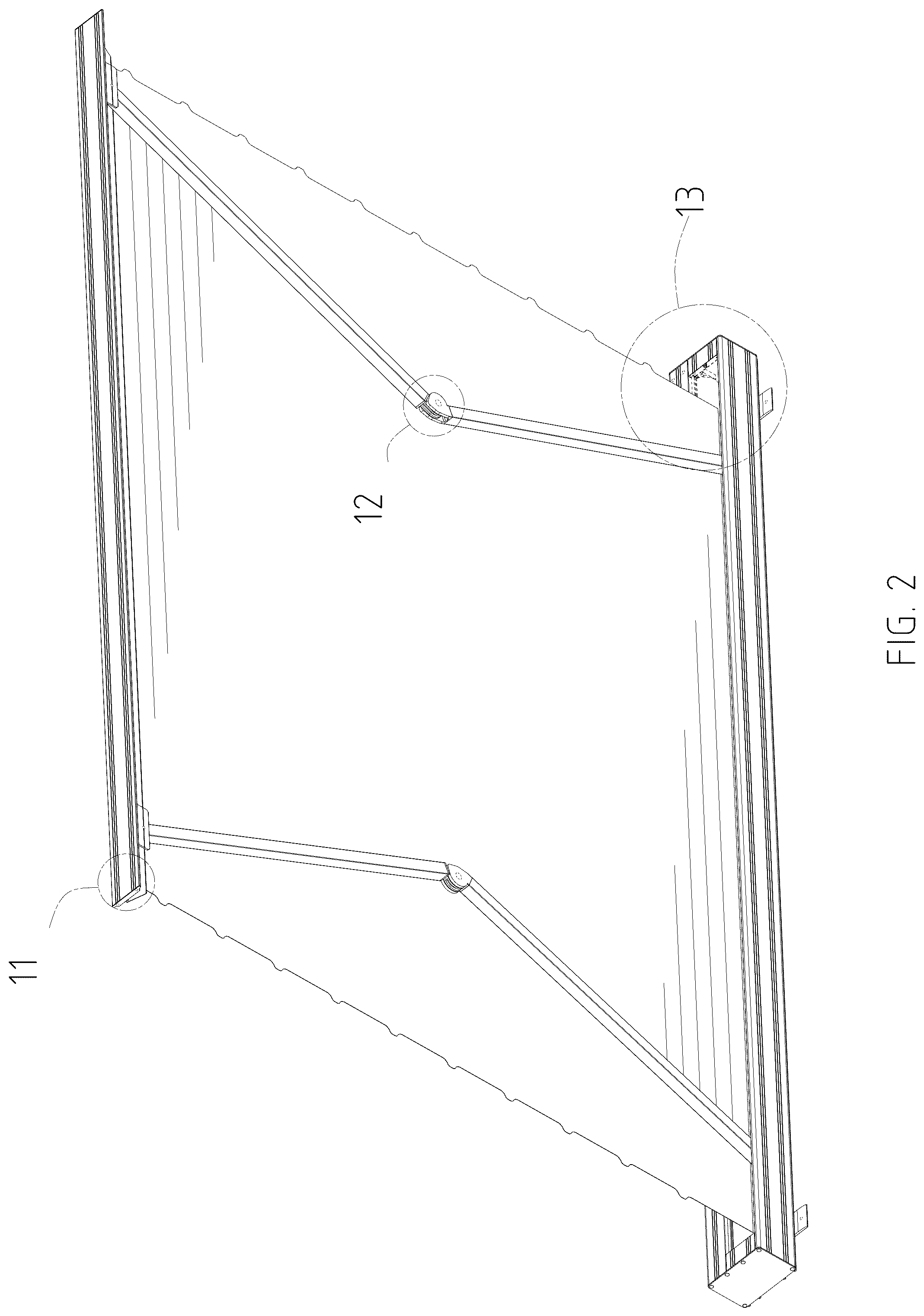 Patent USD1043597 Figure 2 – Projection screen