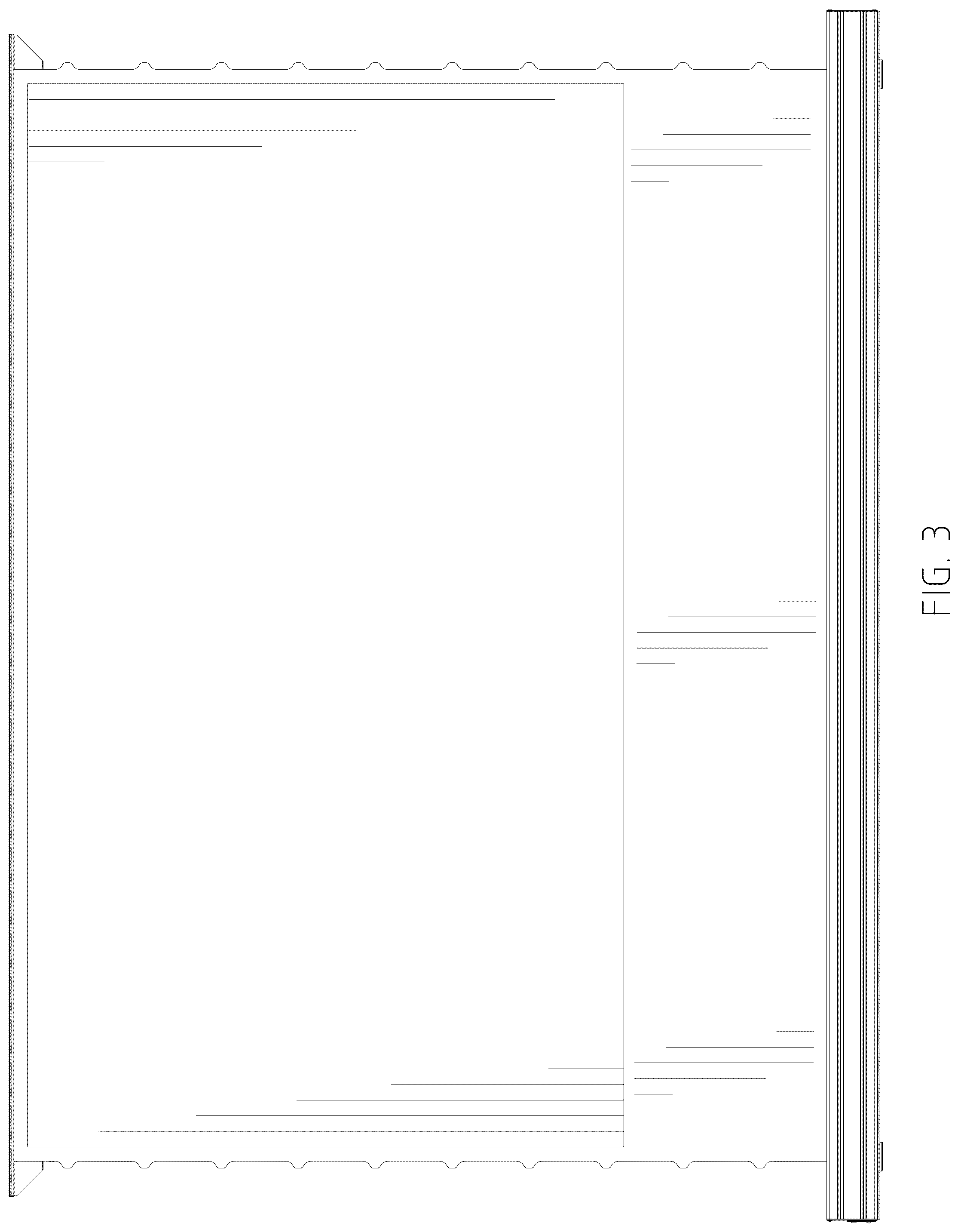 Patent USD1043597 Figure 3 – Projection screen