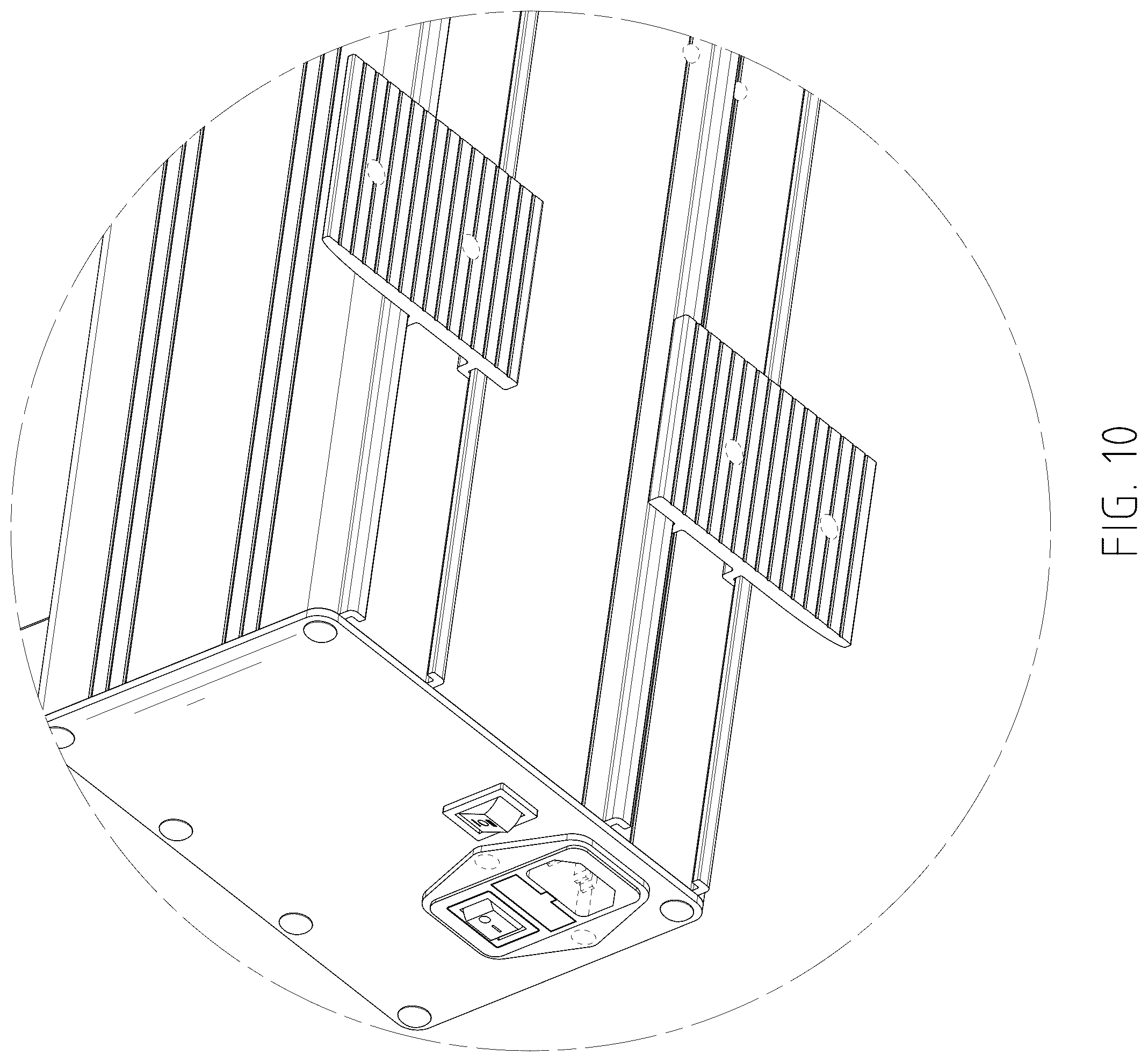 Patent USD1043597 Figure 10 – Projection screen